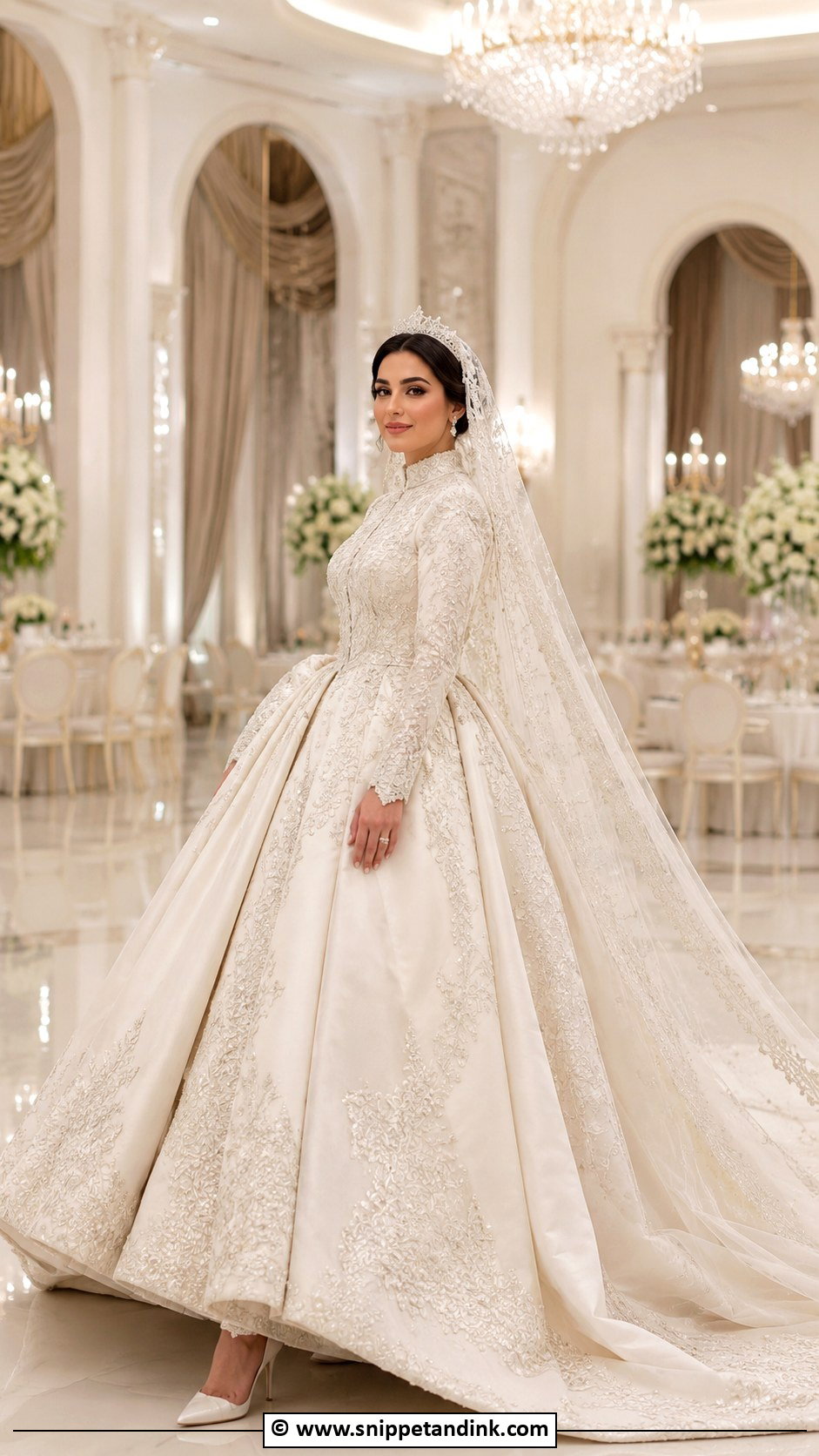 Saudi Arabic Wedding Dress - Snippet and Ink - 30 Arabic Wedding Dresses