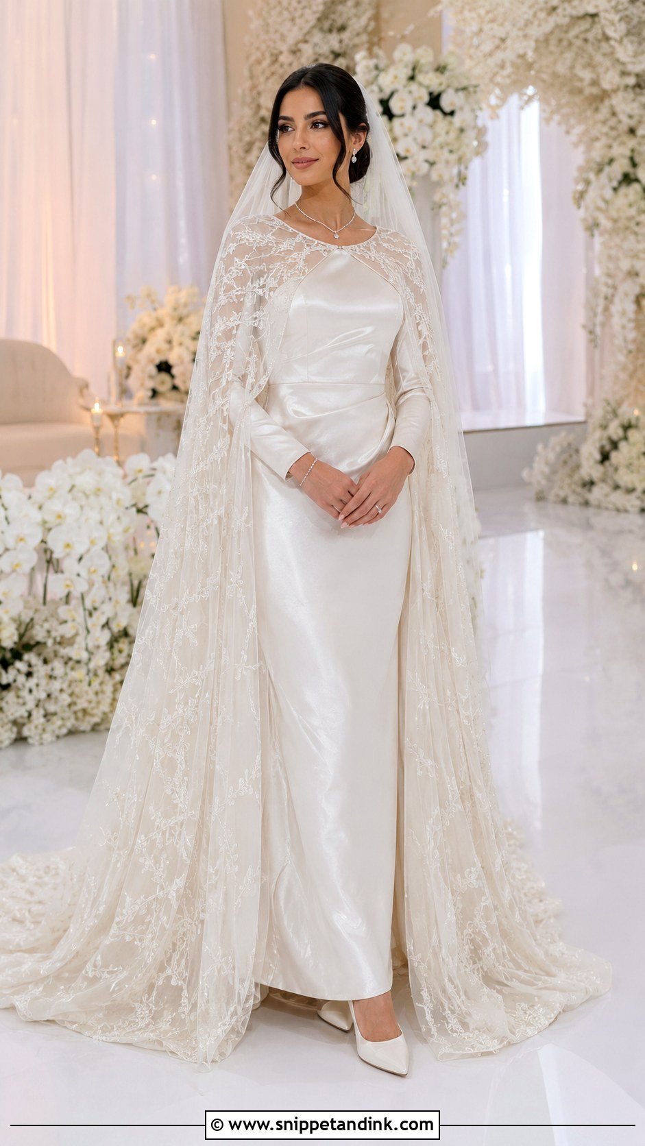 Saudi Cape Wedding Dress - Snippet and Ink - 25 Saudi Wedding Dress Ideas