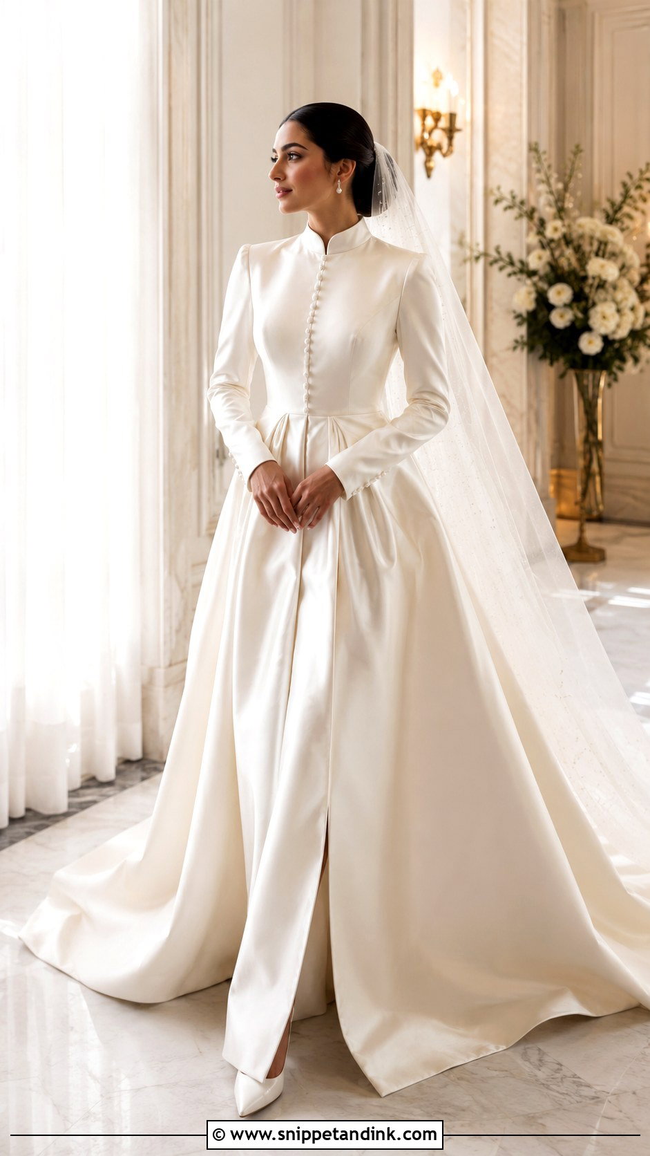 Saudi Satin Wedding Dress - Snippet and Ink - 25 Saudi Wedding Dress Ideas