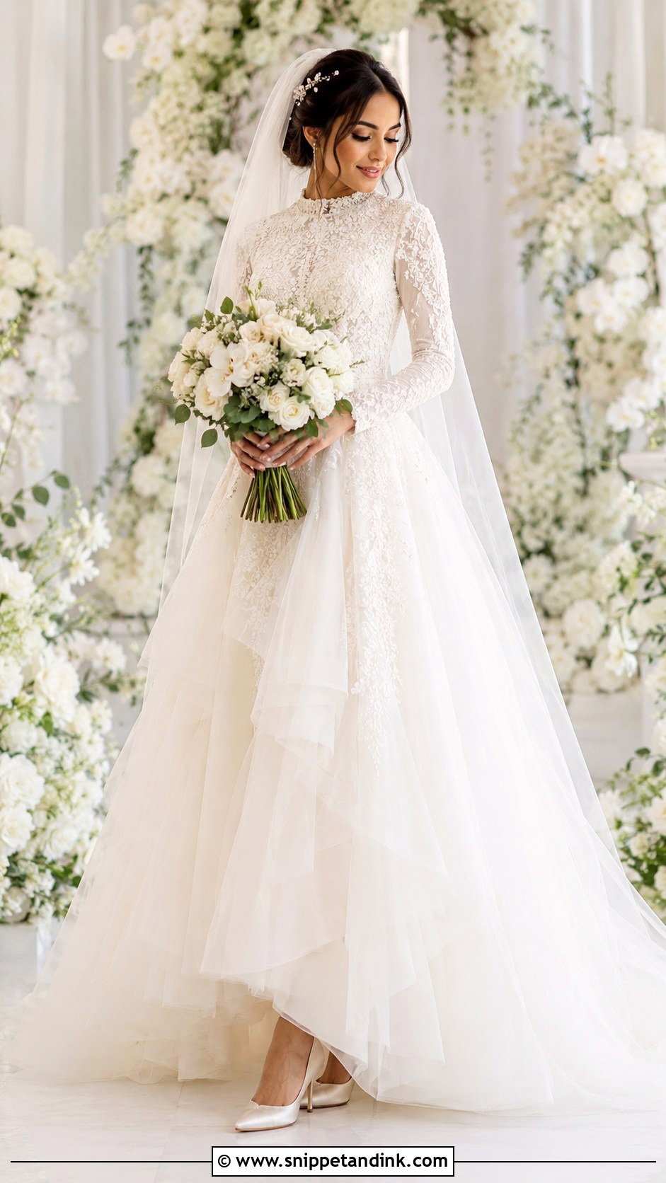 Saudi Tulle Wedding Dress - Snippet and Ink - 25 Saudi Wedding Dress Ideas