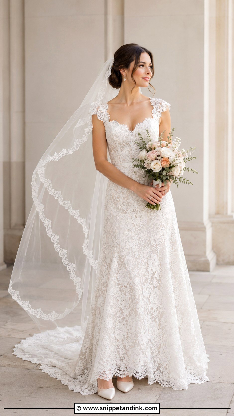 Scalloped Edge Custom Veil - Snippet and Ink - 25 Custom Veil Ideas