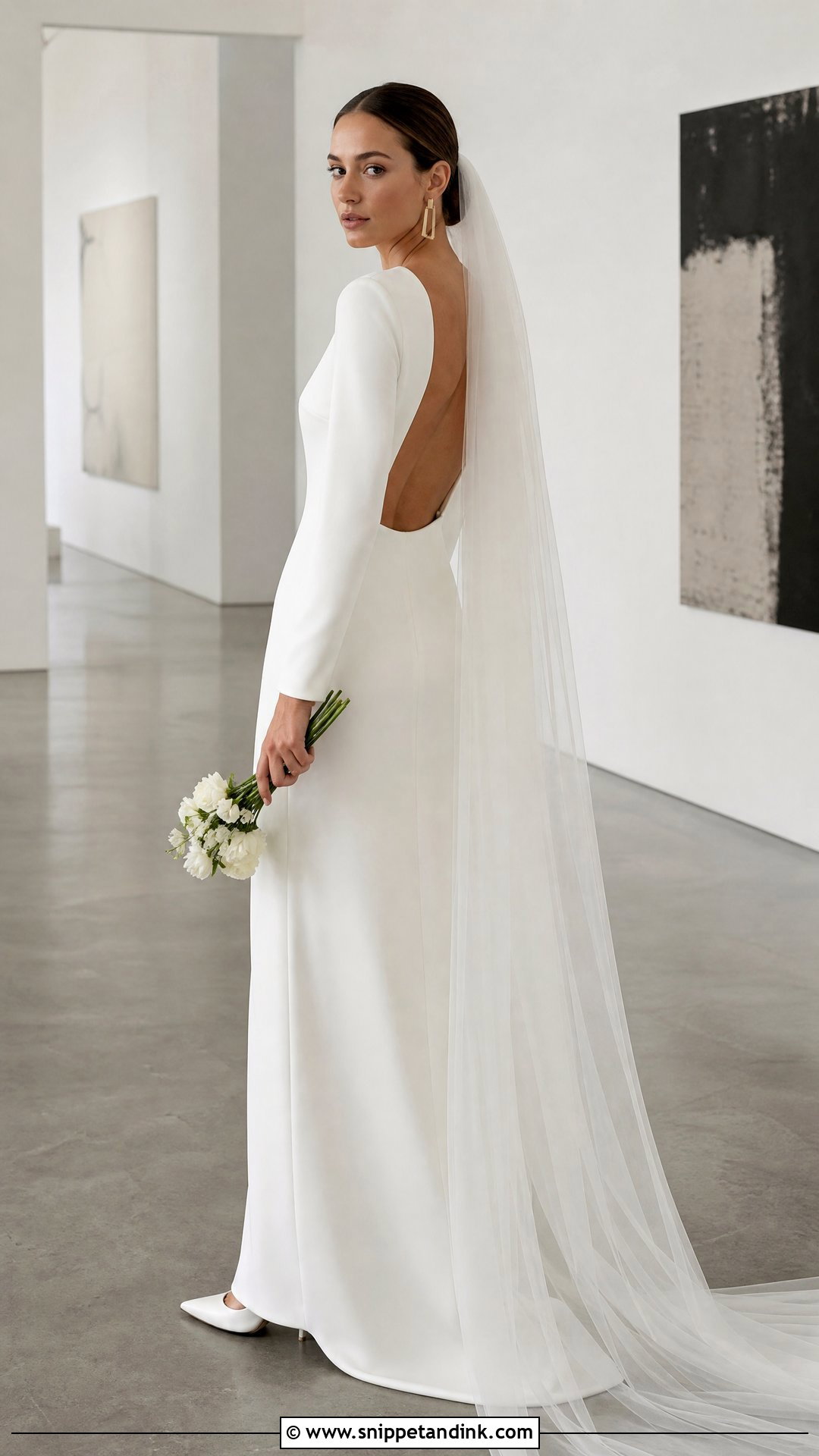 Scandinavian Minimalist Wedding Dress - Snippet and Ink - 20 European Wedding Dress Ideas