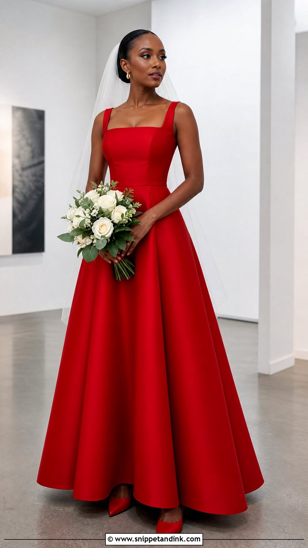 Scarlet Red Wedding Dress - Snippet and Ink - 20 Red Wedding Dress Outfit Ideas