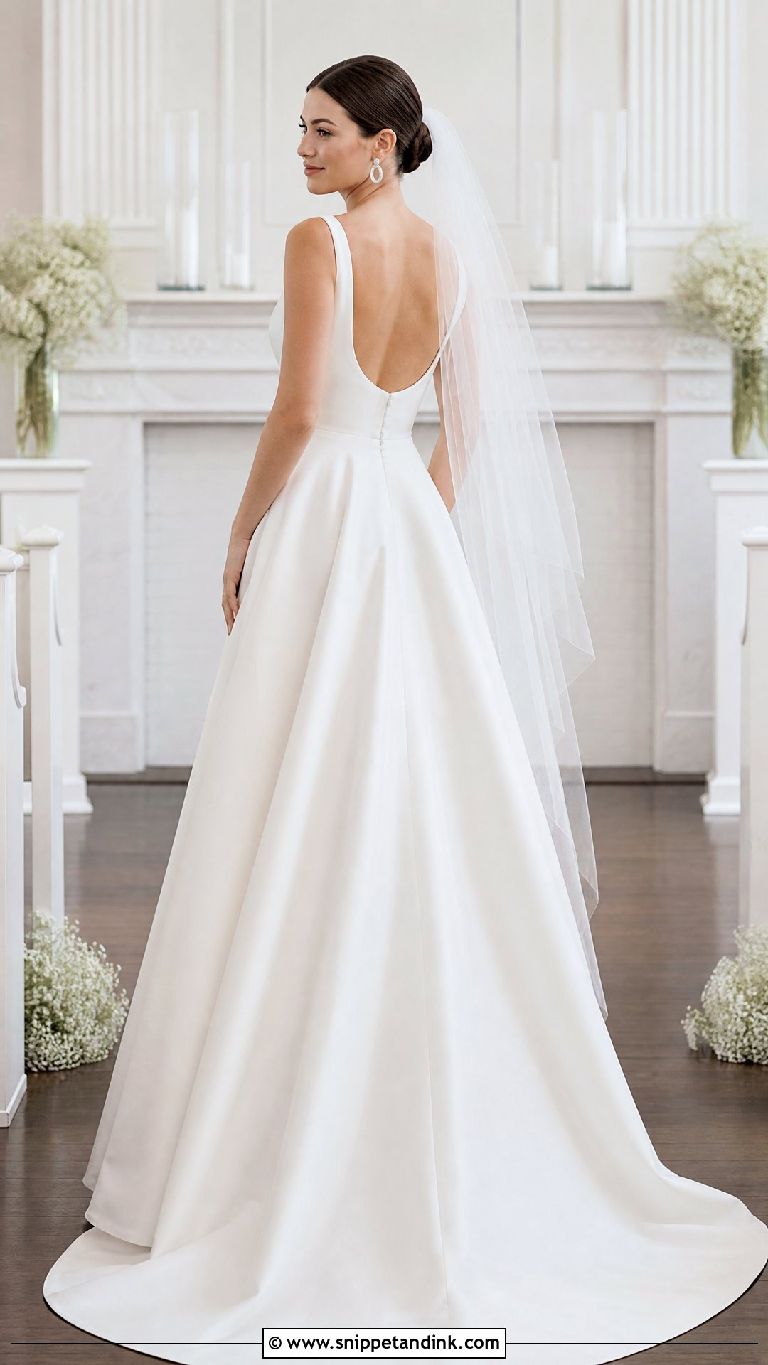 Scoop Back Wedding Dress - Snippet and Ink - 20 Simple Open Back Wedding Dress Ideas