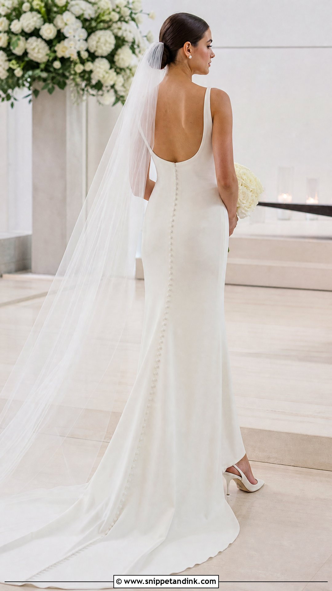 Scoop Back Wedding Dress - Snippet and Ink - 20 Understated Wedding Dress Ideas