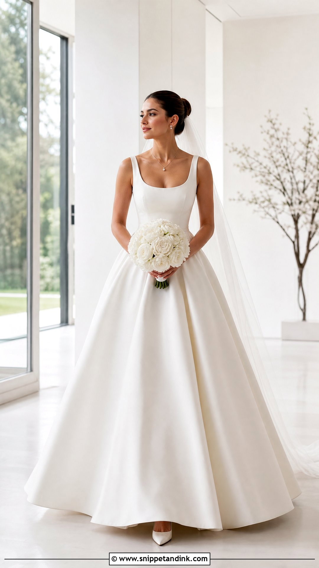 Scoop Neck Big Skirt Wedding Dress - Snippet and Ink - 20 Big Skirt Wedding Dress Ideas