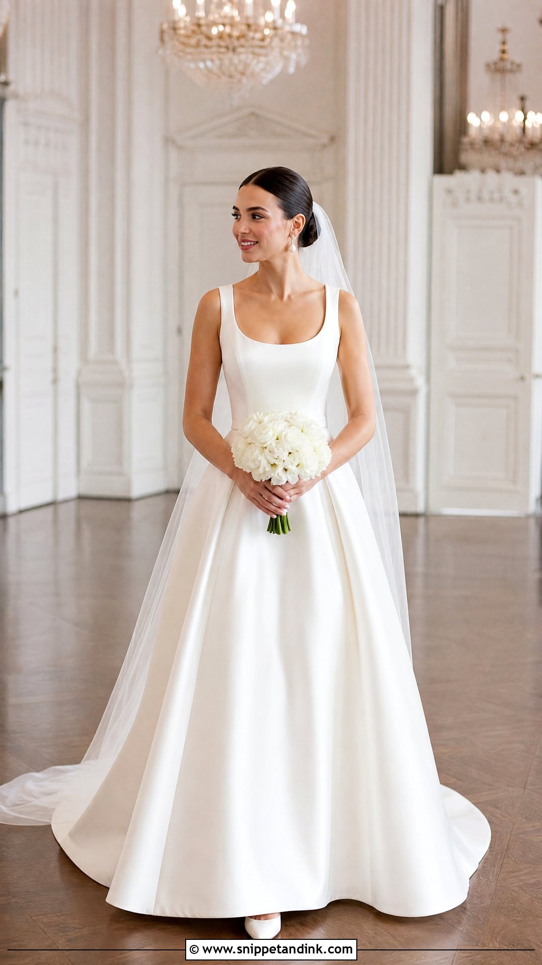 Scoop Neck Bridal Dress - Snippet and Ink - 20 Latest Bridal Dress Design Ideas