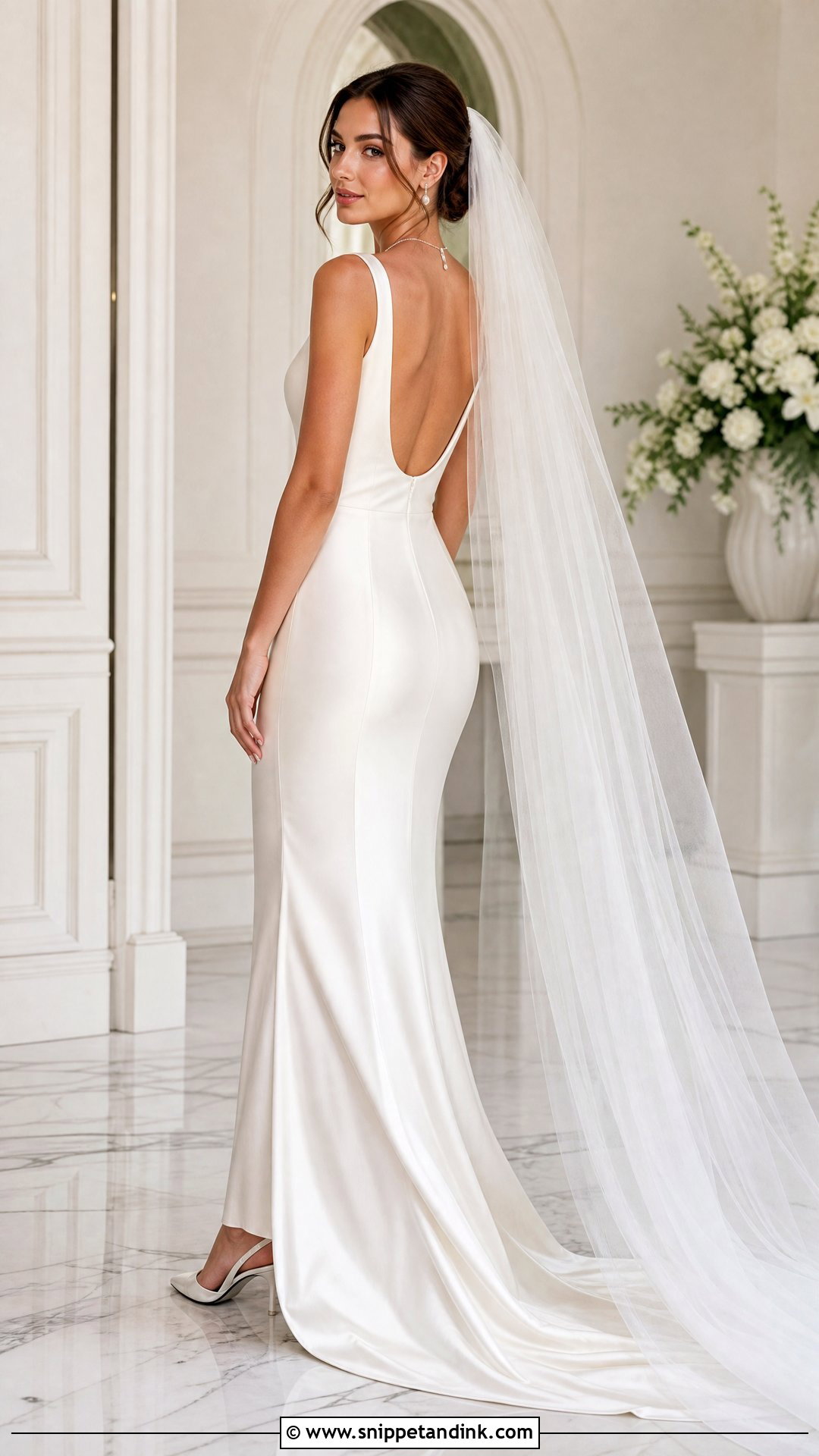 Scoop Neck Fitted Wedding Dress - Snippet and Ink - 20 Tight Fitted Wedding Dresses