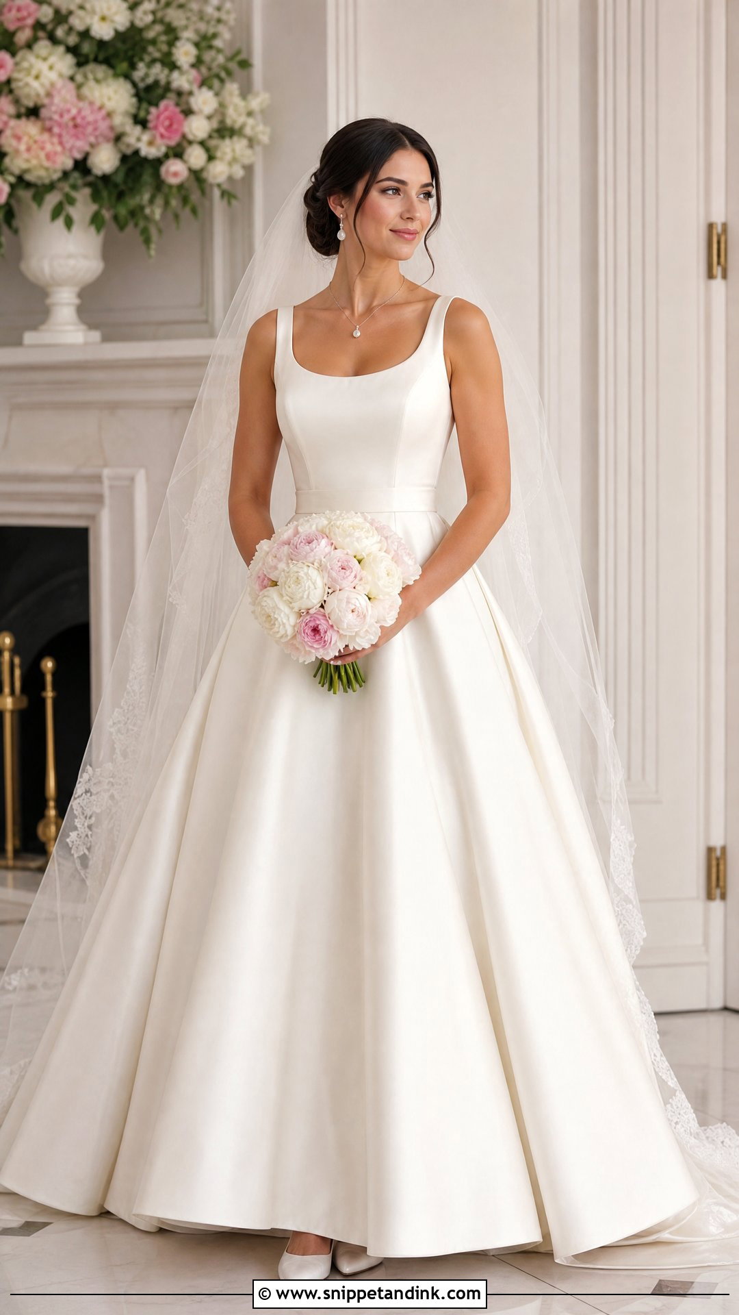 Scoop Neck Princess Ball Gown - Snippet and Ink - 20 Wedding Ball Gown Princess Ideas