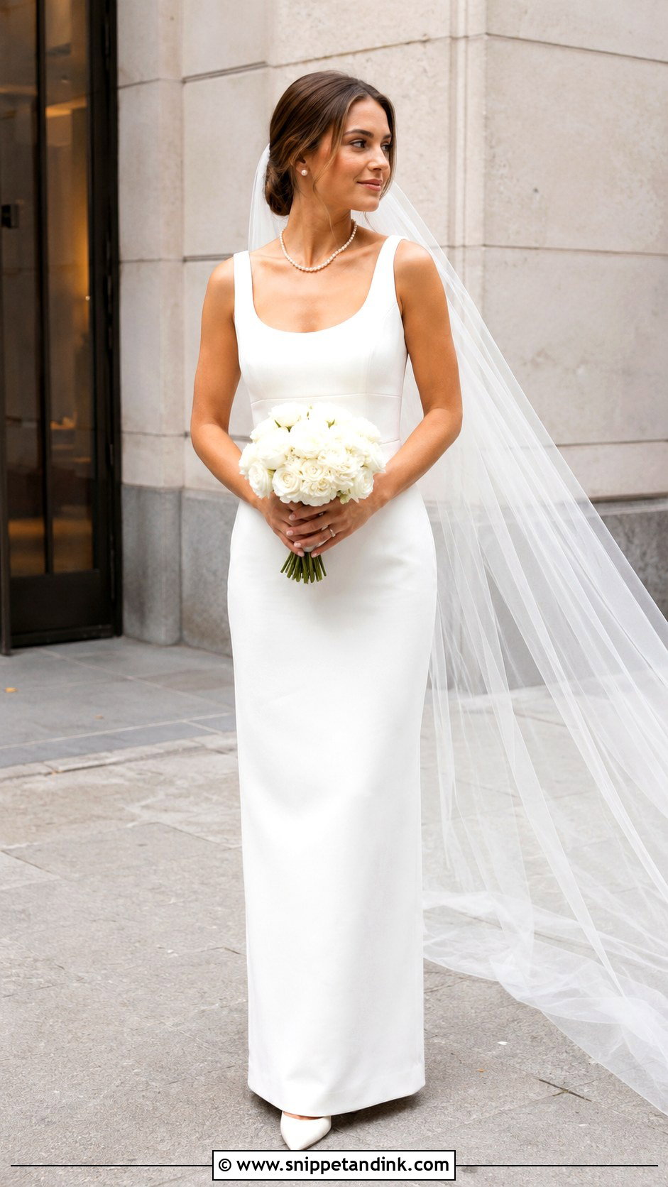 Scoop Neck Sheath Wedding Dress - Snippet and Ink - 20 Simple Elegant Wedding Dress Classy Chic Ideas