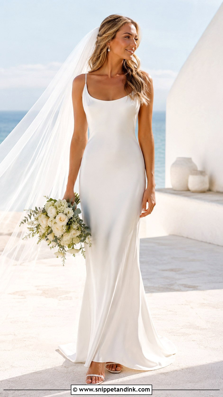 Scoop Neck Slip Wedding Dress - Snippet and Ink - 25 Scoop Neck Wedding Dress Ideas