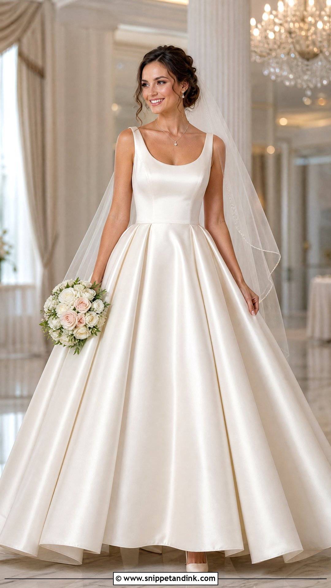 Scoop Neck Wedding Ballgown - Snippet and Ink - 20 Wedding Ballgown Ideas