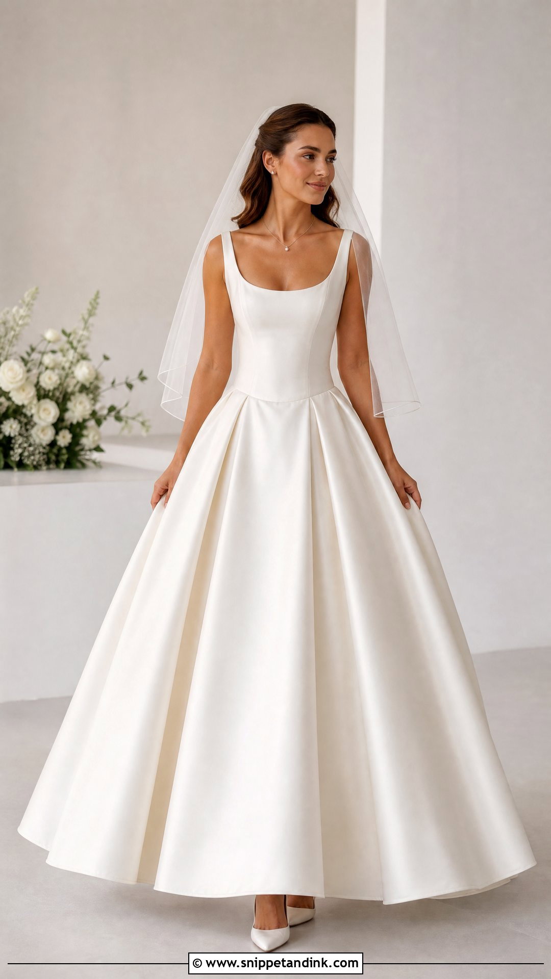 Scoop Neck Wedding Dress - Snippet and Ink - 20 Small Chest Wedding Dress Ideas