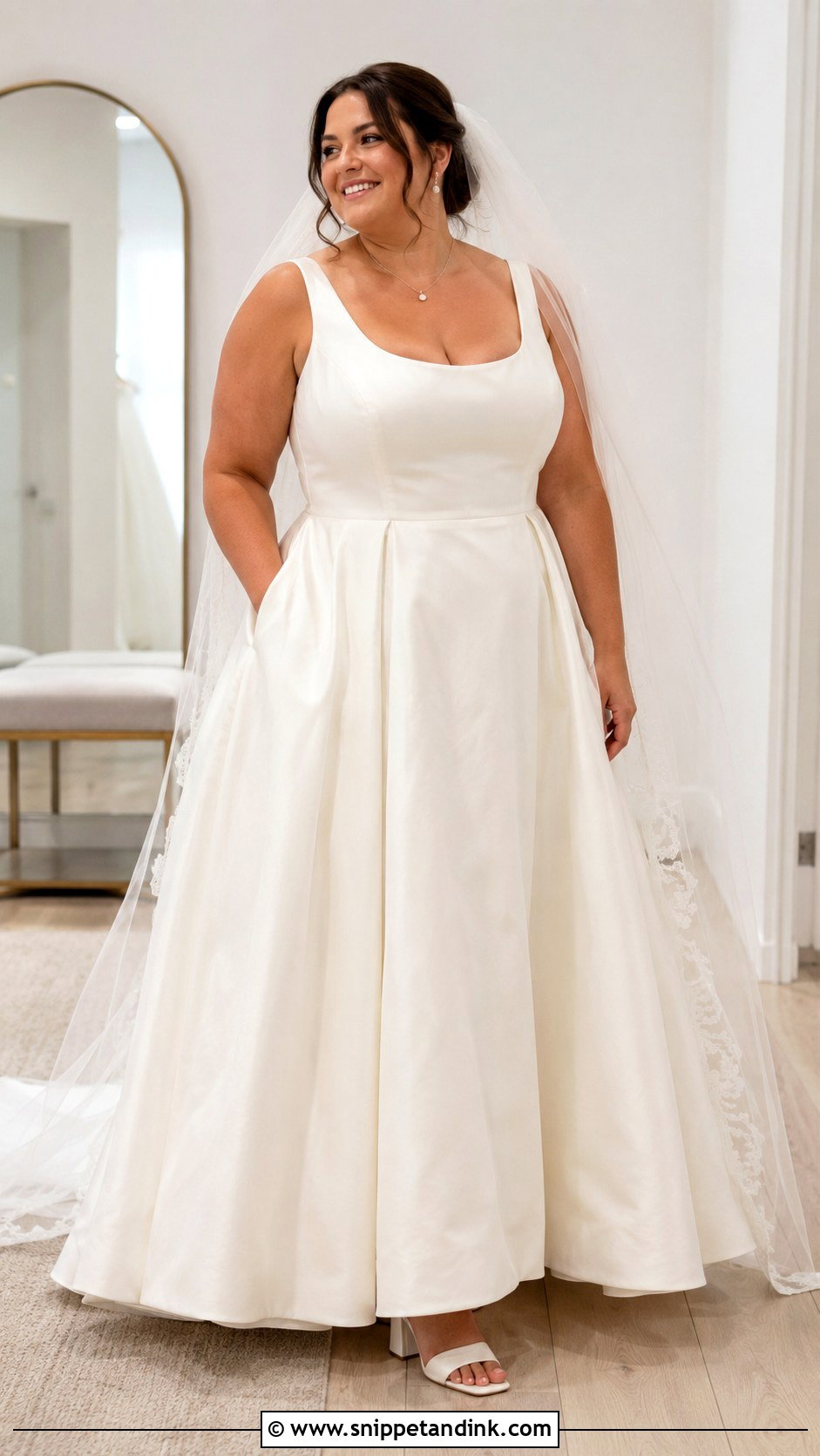 Scoop Neck Wedding Dress - Snippet and Ink - 20 Latest Wedding Dress Ideas