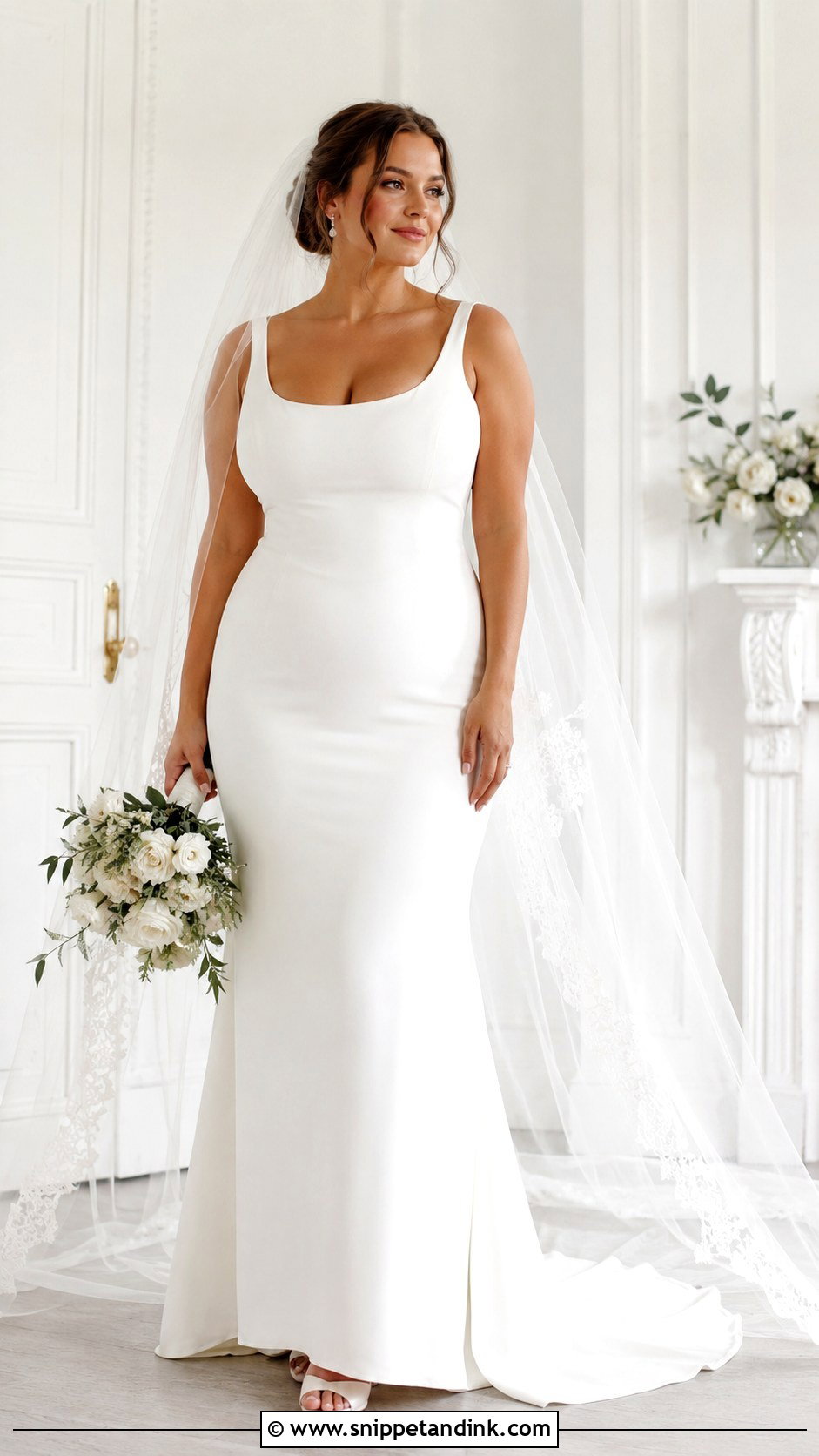 Scoop Neck Wedding Dress - Snippet and Ink - 25 Wedding Dress for Big Bust Ideas