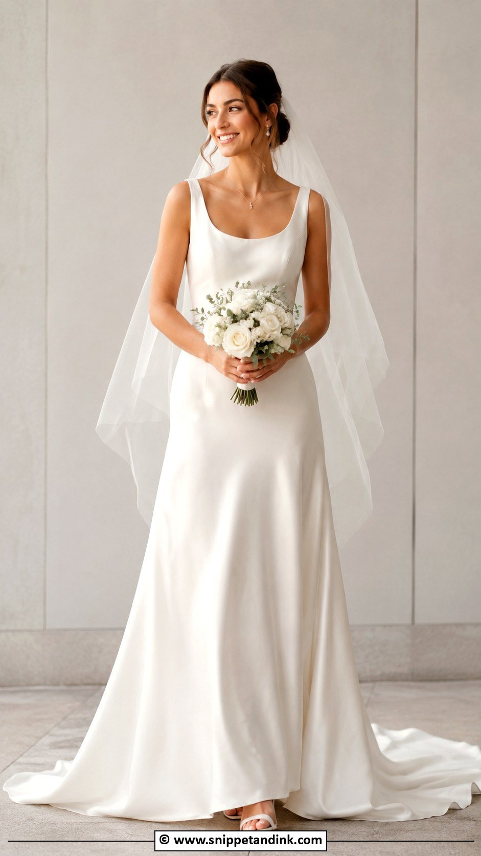 Scoop Neck Wedding Dress - Snippet and Ink - 30 Classy Timeless Wedding Dress Ideas