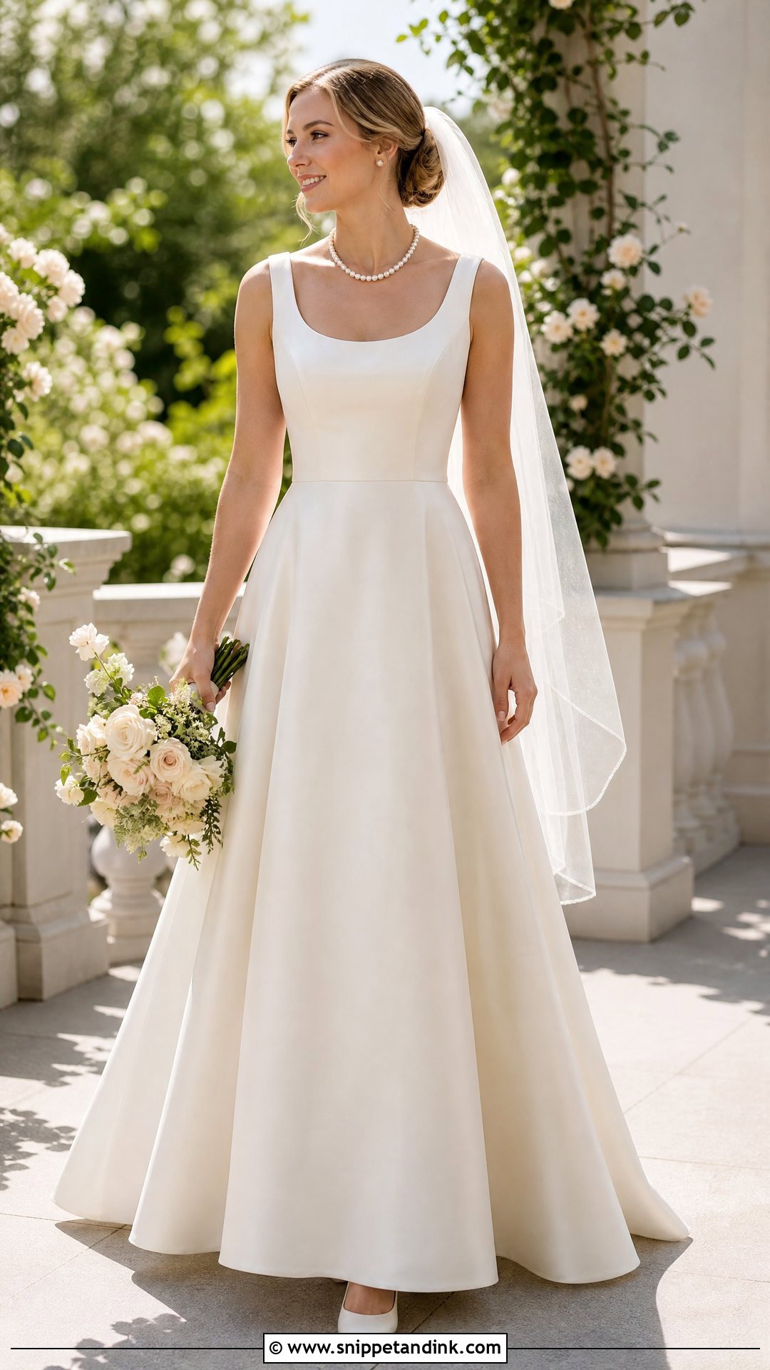 Scoop Neck Wedding Gown - Snippet and Ink - 25 Dream Wedding Gown Ideas