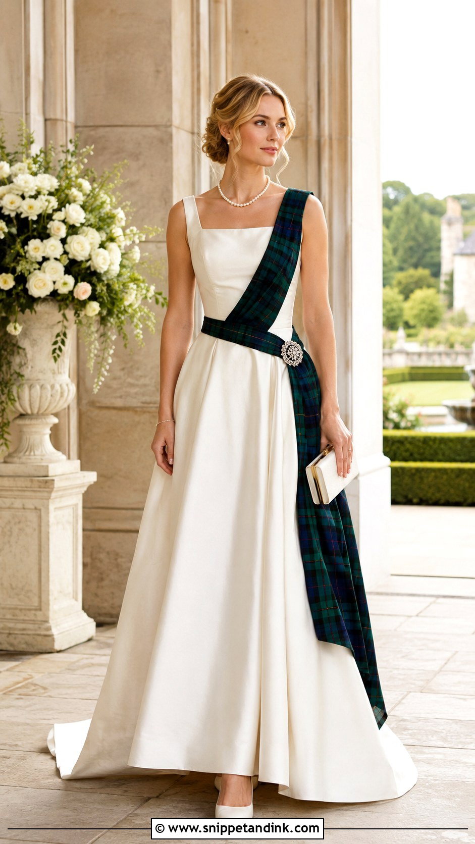 Scottish Tartan Wedding Dress - Snippet and Ink - 25 Traditional Dresses for Wedding