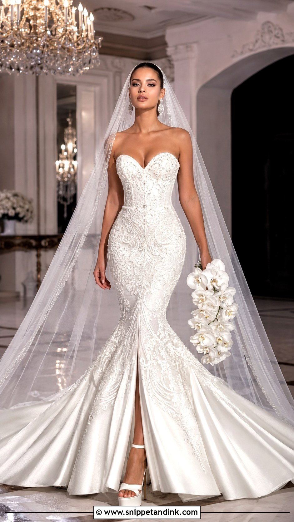 Sculpted Mermaid Couture Wedding Dress - Snippet and Ink - 20 Hey Couture Wedding Dress Ideas