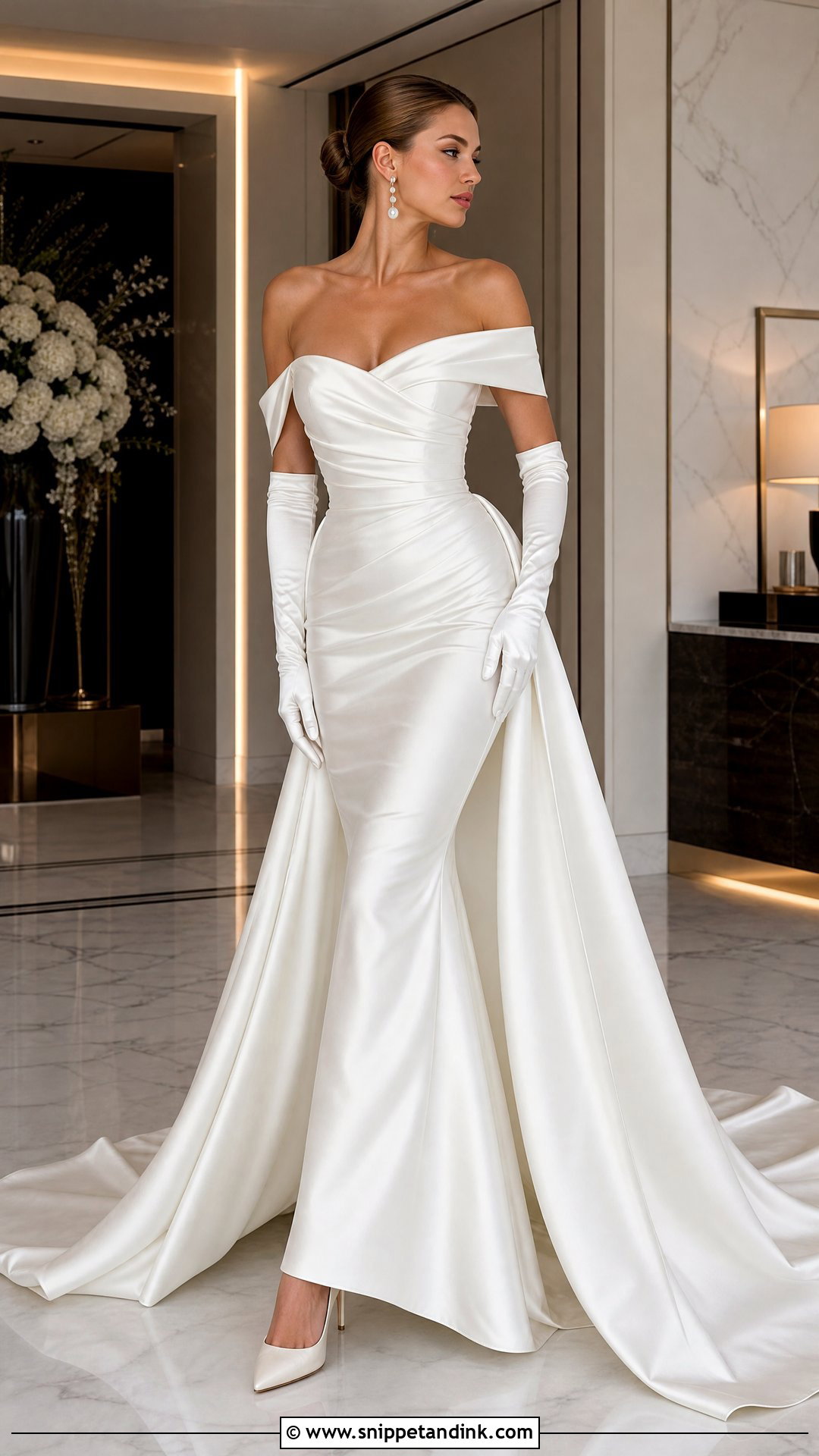 Sculpted Satin Mermaid Wedding Dress - Snippet and Ink - 20 Zuhair Murad Bridal Elie Saab Wedding Dresses