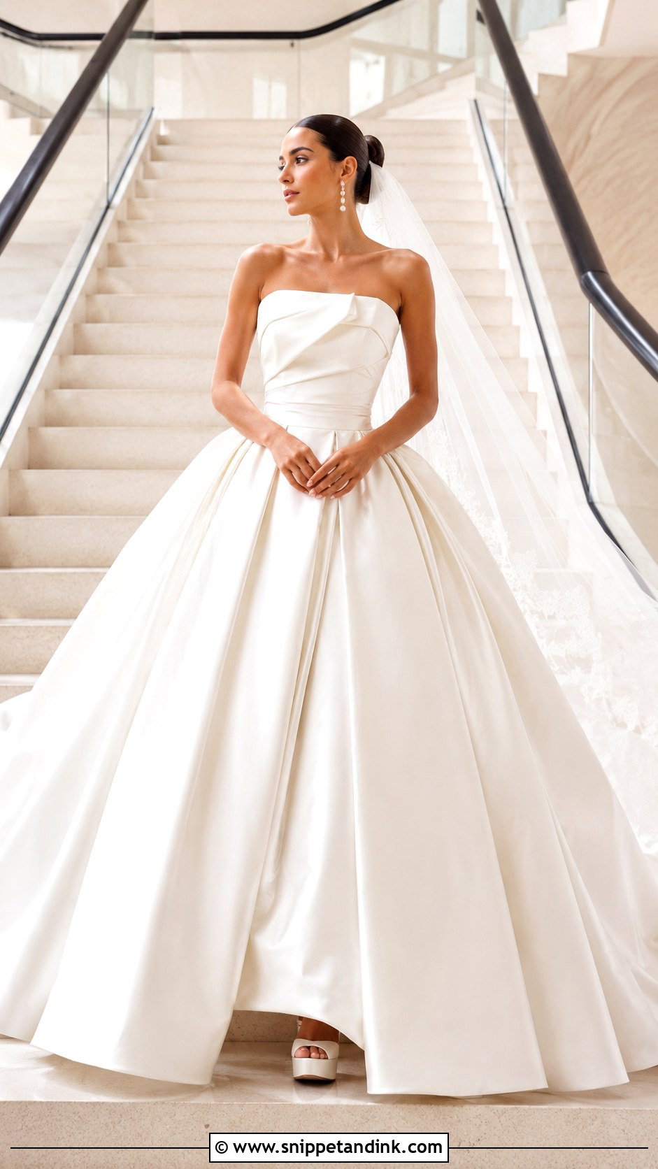Sculptural Ball Gown Bridal Gown - Snippet and Ink - 20 Modern Bridal Gowns