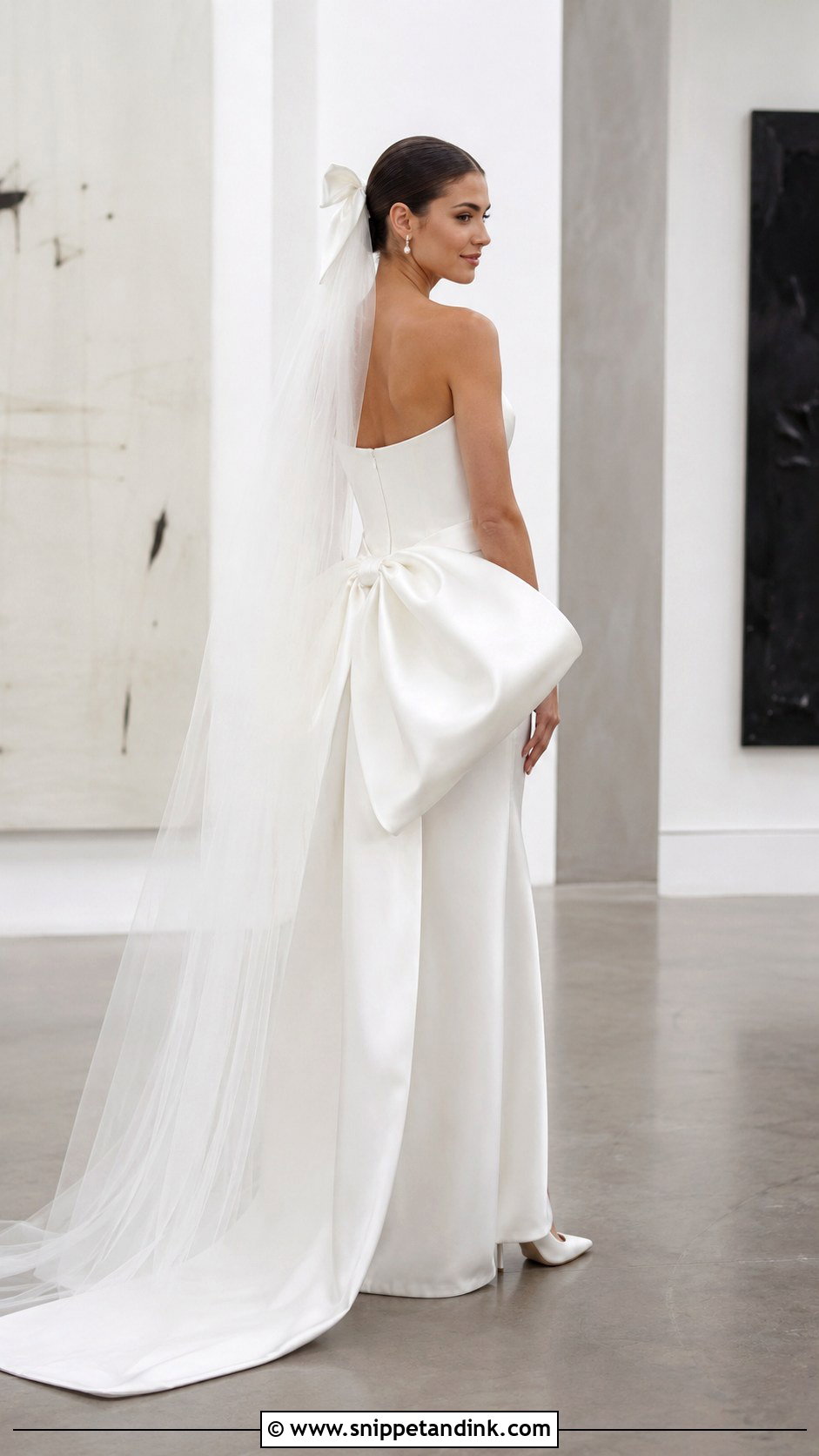 Sculptural Bow Architectural Wedding Dress - Snippet and Ink - 20 Architectural Wedding Dress Ideas
