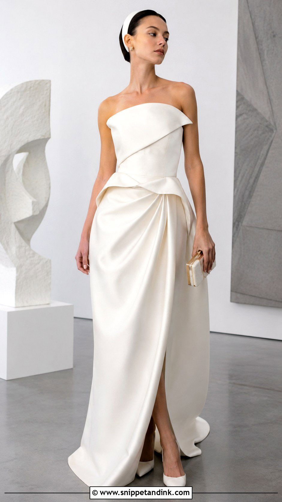 Sculptural Bridal Gown - Snippet and Ink - 20 Alternative Bridal Ideas