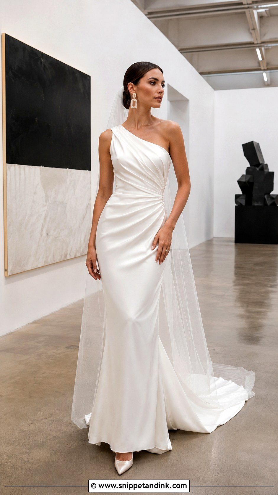 Sculptural Draped Wedding Dress - Snippet and Ink - 20 Latest Wedding Dress Ideas