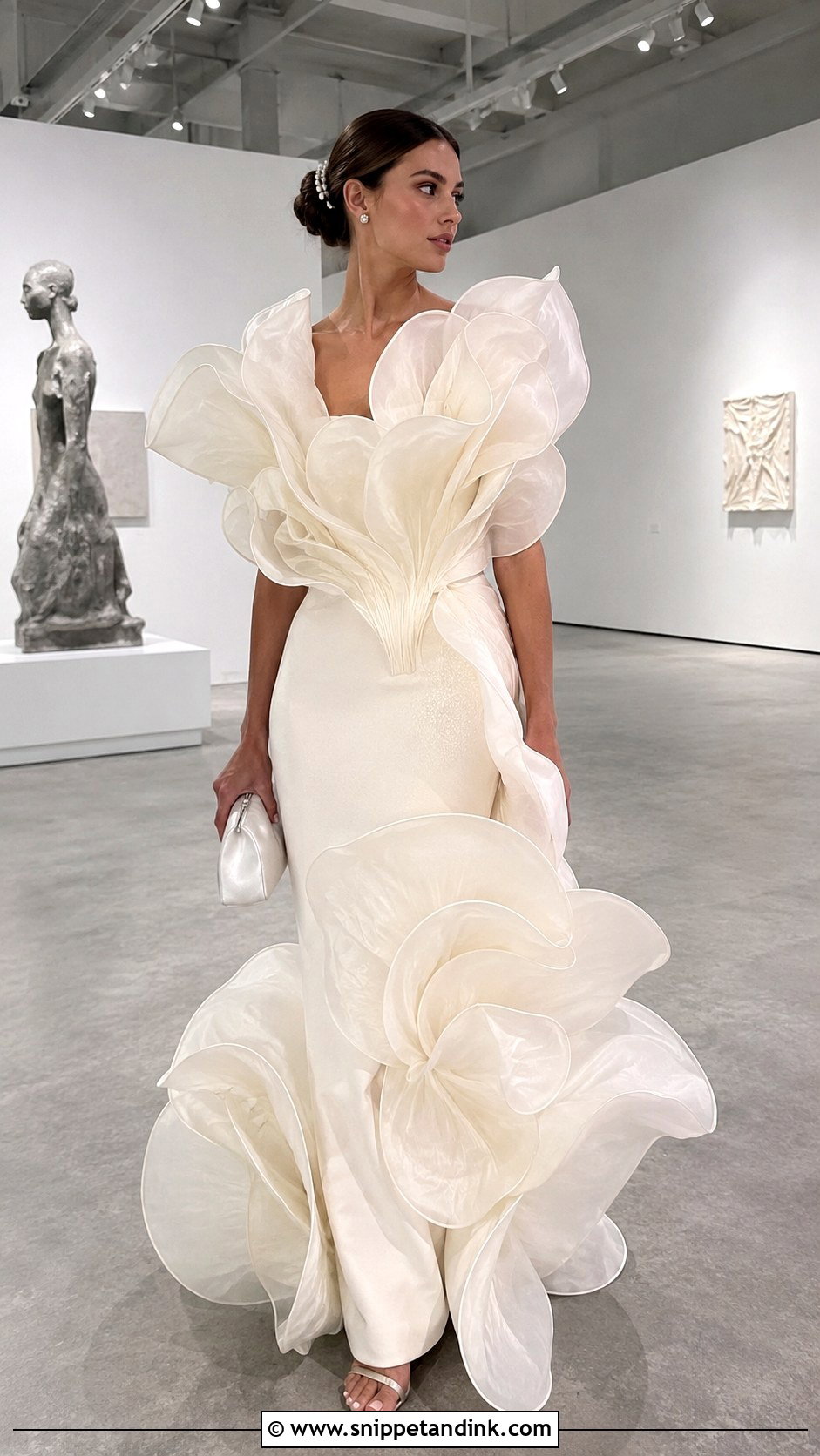 Sculptural Flower Wedding Dress - Snippet and Ink - 20 Bizarre Wedding Dresses