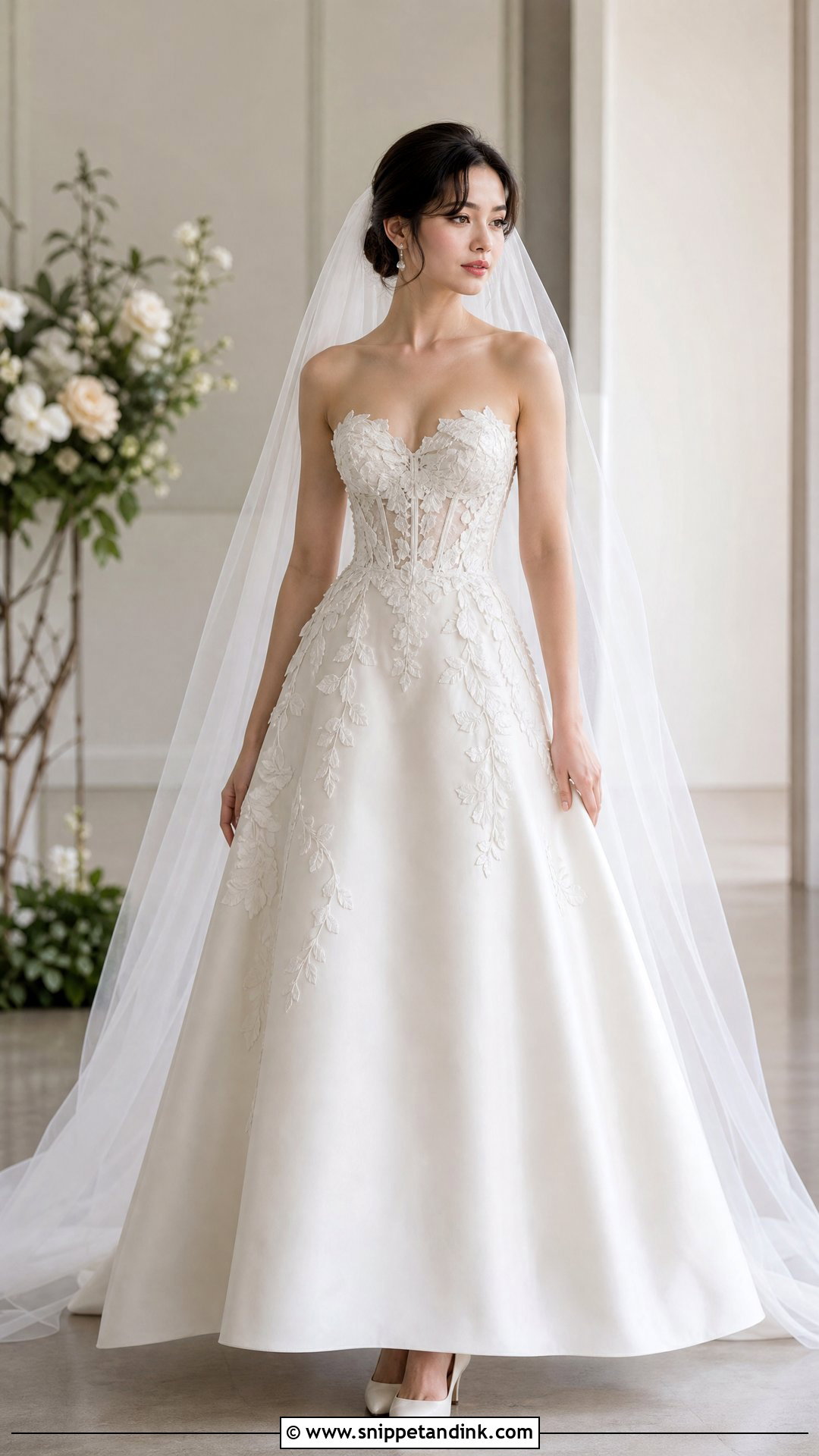 Sculptural Lace Wedding Dress - Snippet and Ink - 20 Sculptural Wedding Dress Ideas