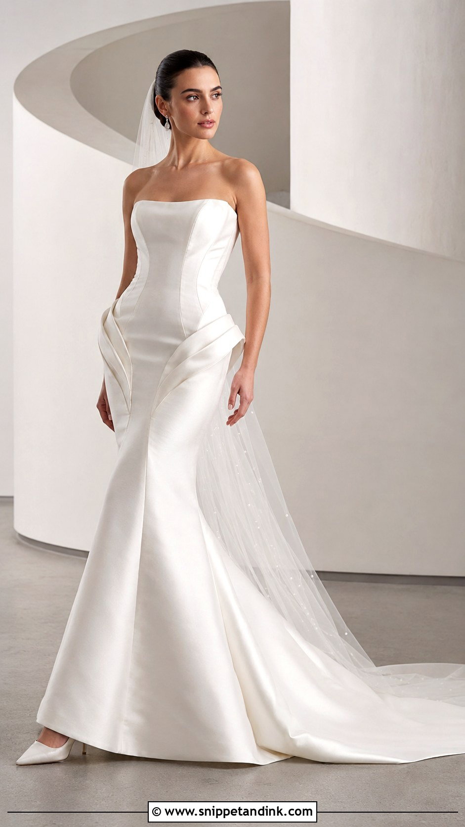 Sculptural Mermaid Wedding Dress - Snippet and Ink - 20 Dramatic Wedding Dresses