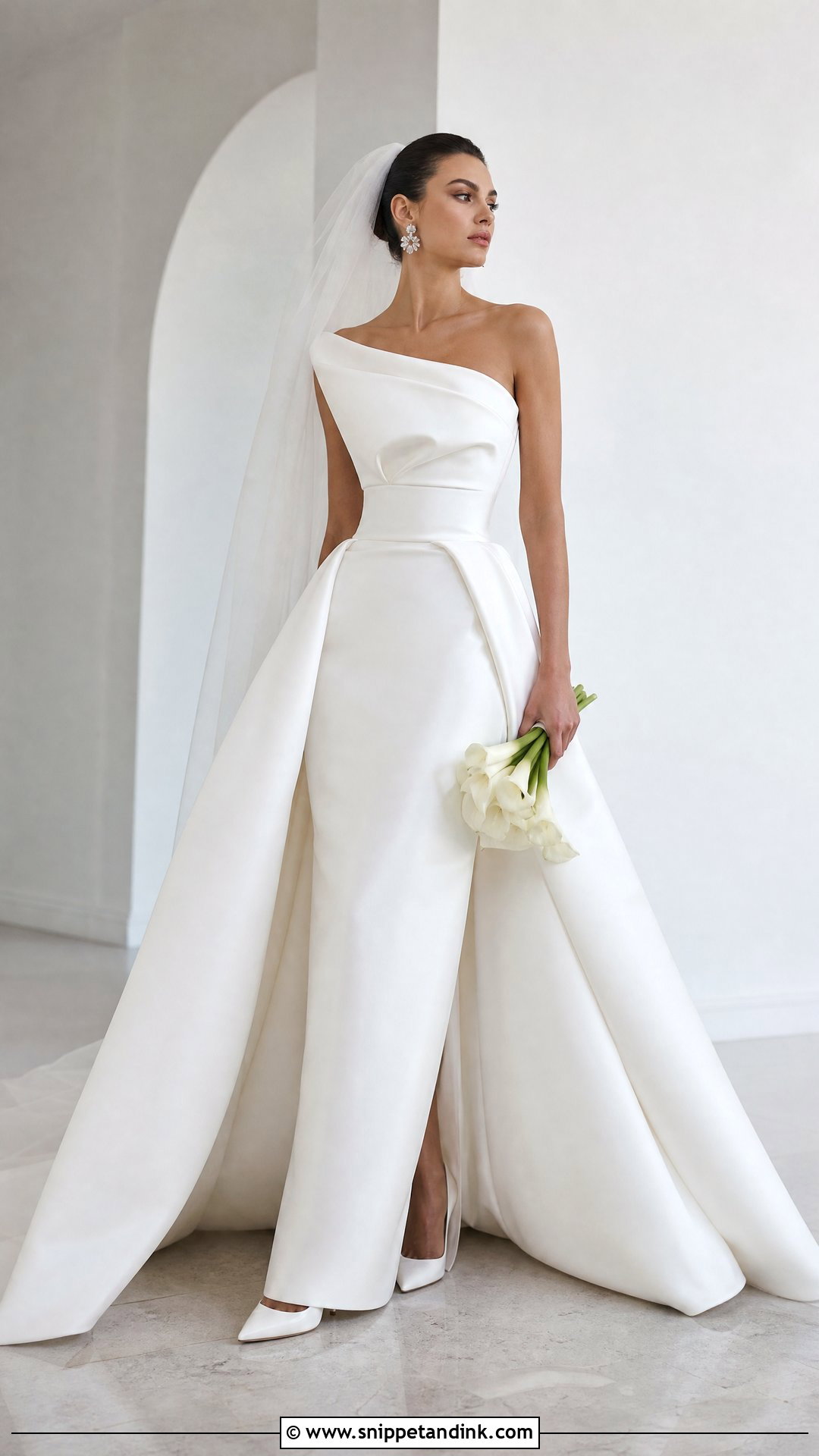 Sculptural Modern Wedding Gown - Snippet and Ink - 20 Wedding Gown Aesthetic Ideas