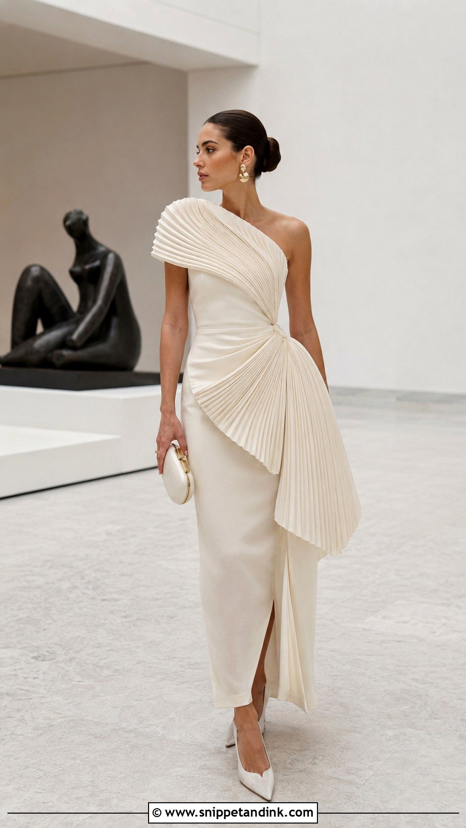 Sculptural Pleated Wedding Dress - Snippet and Ink - 20 Funky Wedding Dress Ideas