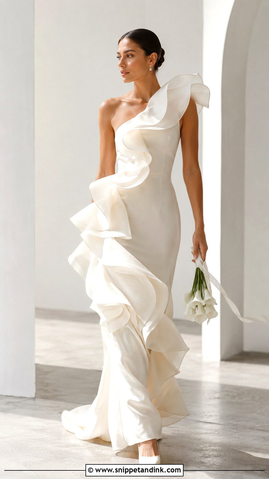 Sculptural Ruffle Wedding Dress - Snippet and Ink - 20 Eccentric Wedding Dress Ideas