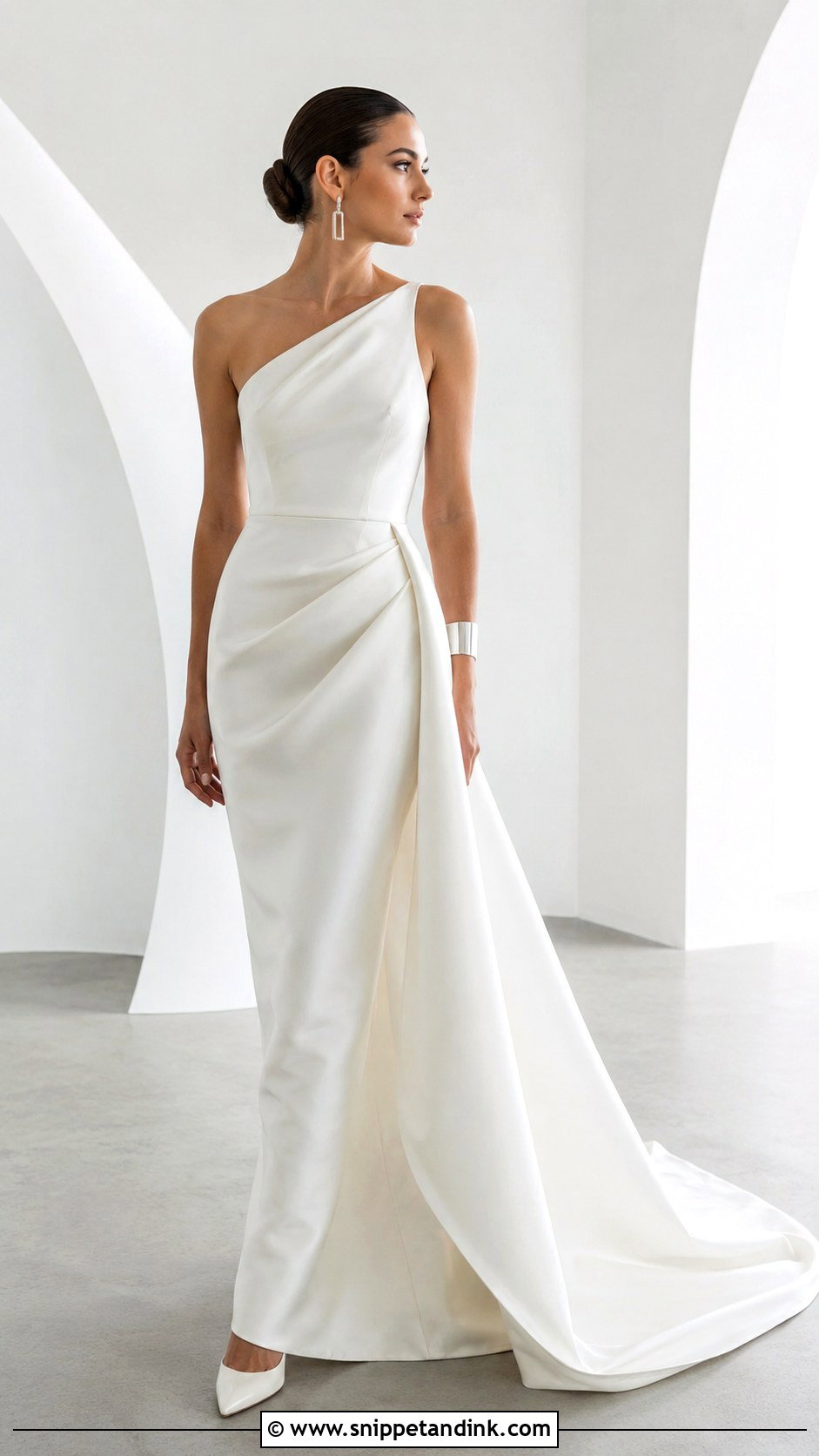 Sculptural Satin Wedding Dress - Snippet and Ink - 20 Creative Wedding Dress Ideas