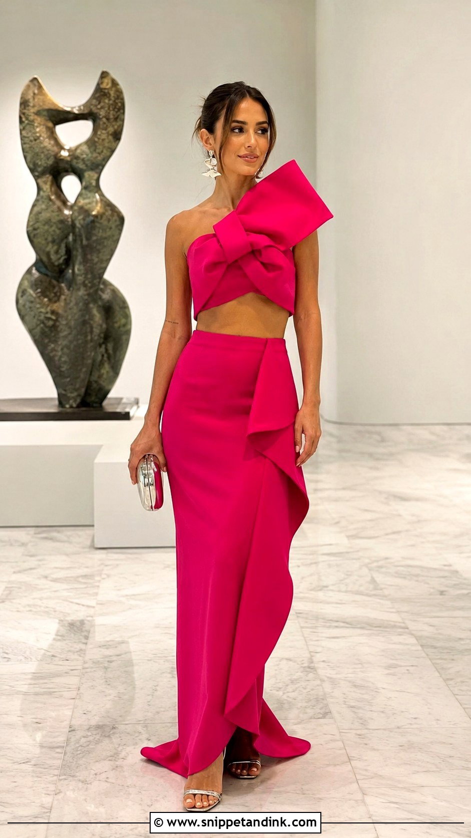 Sculptural Two Piece Set For A Funky Formal Wedding - Snippet and Ink - 20 Funky Formal Wedding Attire Ideas