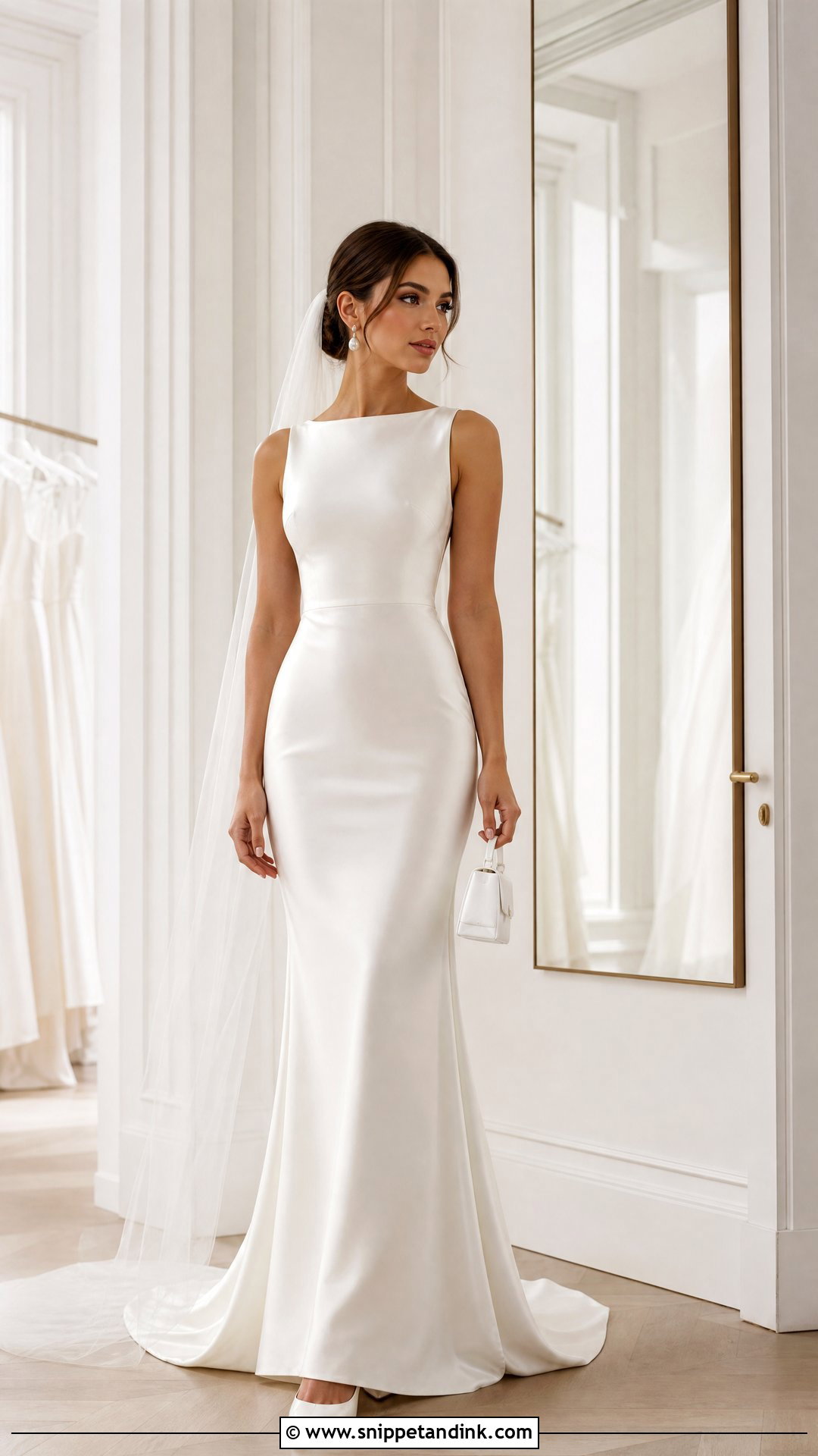 Seamless Bridal Lingerie Under a Satin Gown - Snippet and Ink - 20 Wedding Linger the Bride Ideas