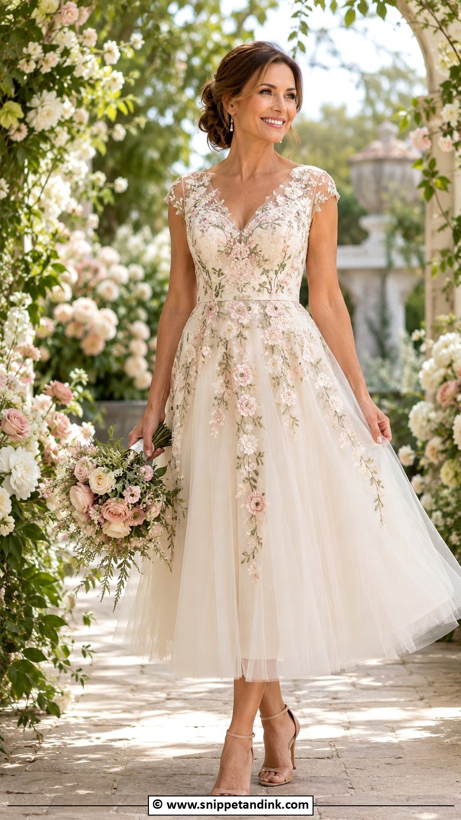 Second Marriage Floral Wedding Dress - Snippet and Ink - 30 2nd Marriage Wedding Dress Ideas