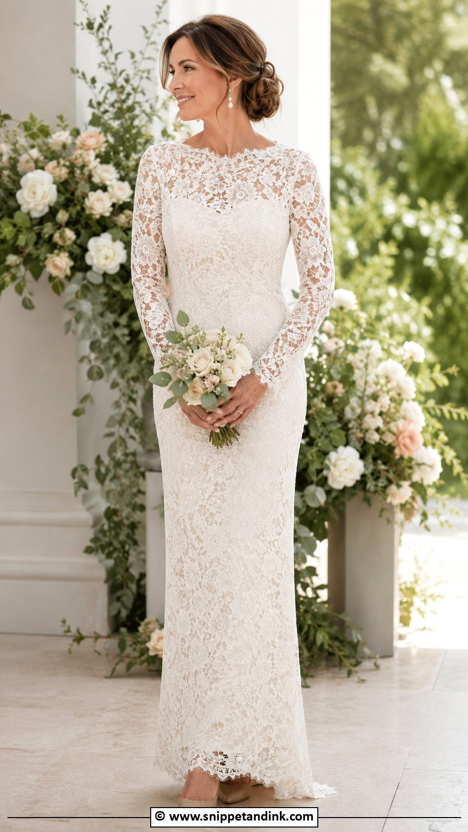 Second Marriage Lace Wedding Dress - Snippet and Ink - 30 2nd Marriage Wedding Dress Ideas