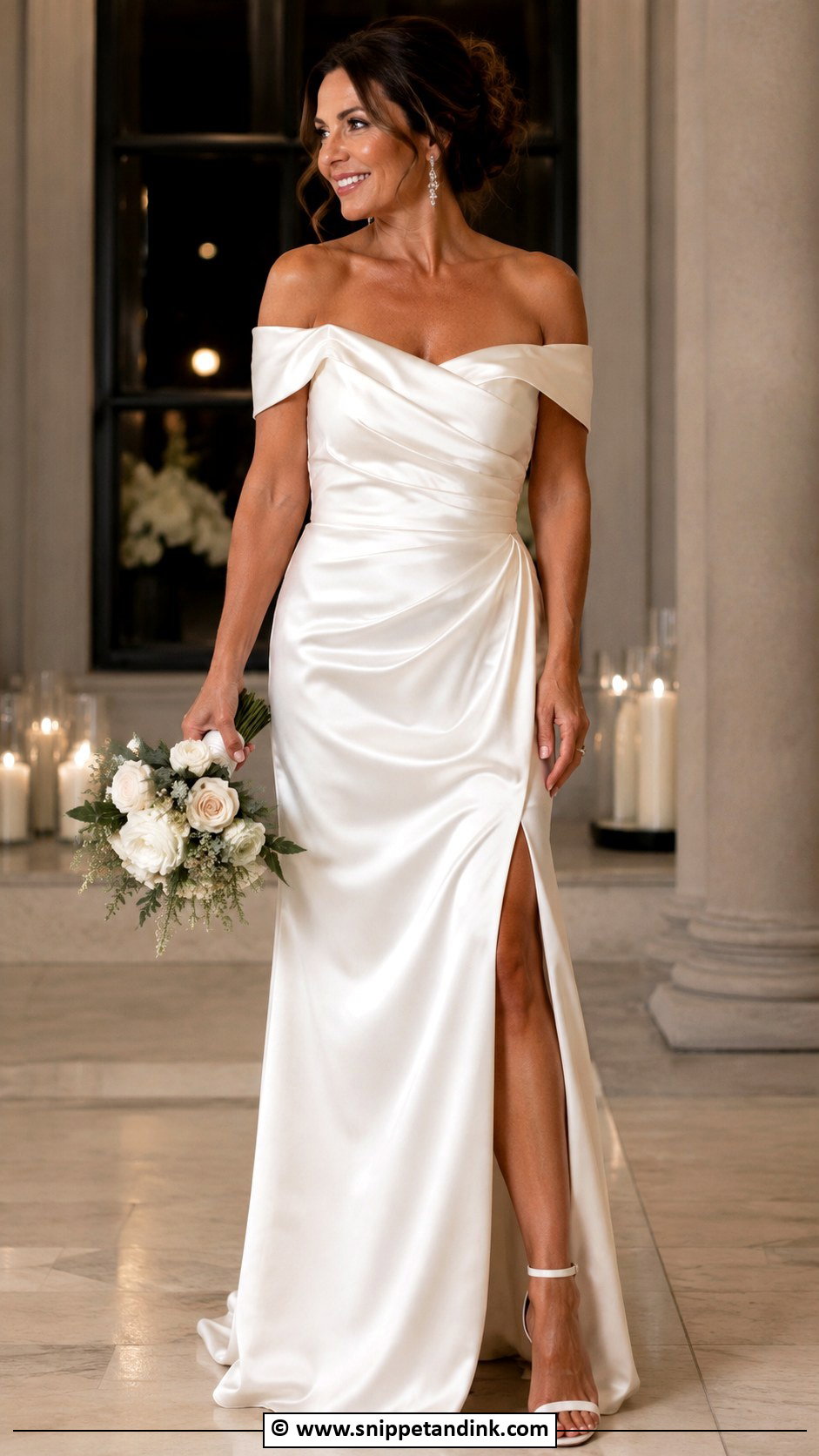 Second Marriage Off Shoulder Wedding Dress - Snippet and Ink - 30 2nd Marriage Wedding Dress Ideas