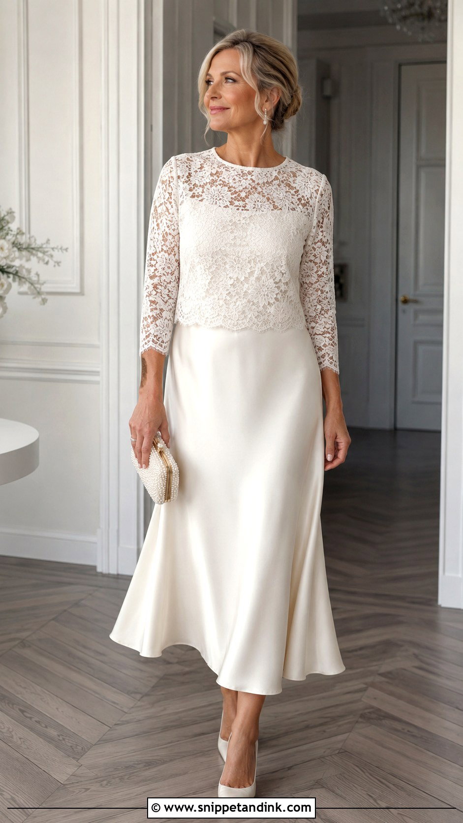 Second Wedding Dress Over 40 Two Piece Bridal Set - Snippet and Ink - 25 Second Wedding Dress Over 40 Ideas