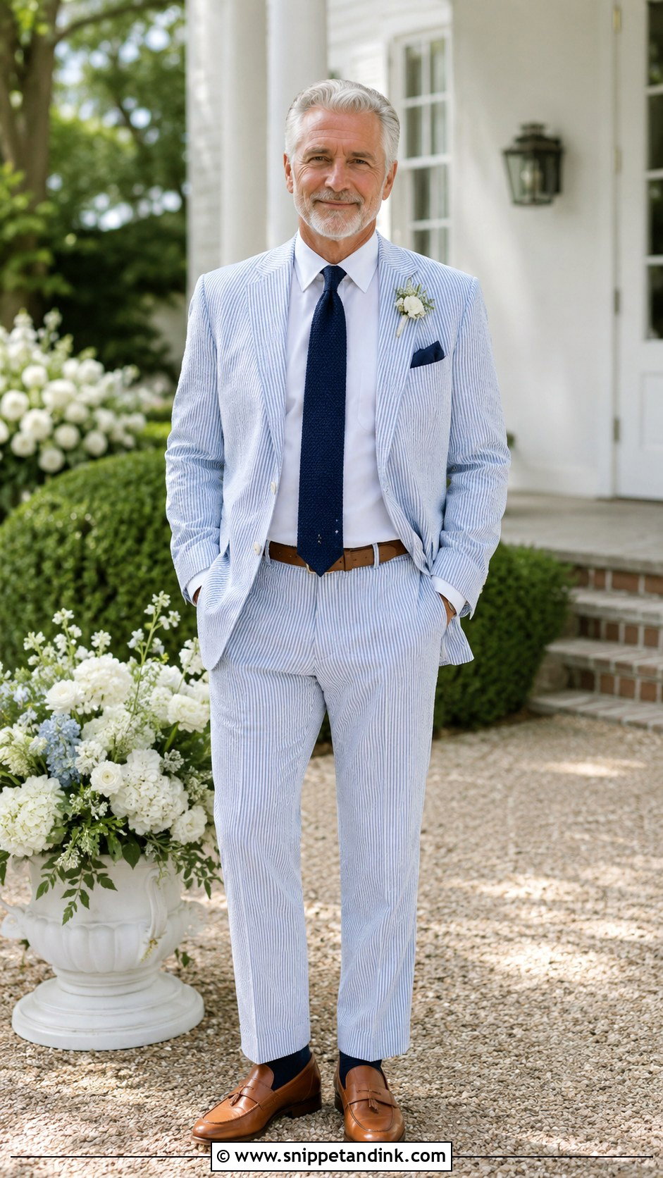 Seersucker Father of Bride Suit - Snippet and Ink - 20 Father of Bride Outfit Ideas