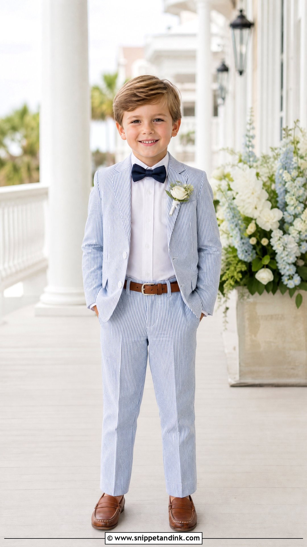 Seersucker Page Boy Suit - Snippet and Ink - 20 Paige Boys Wedding Outfits