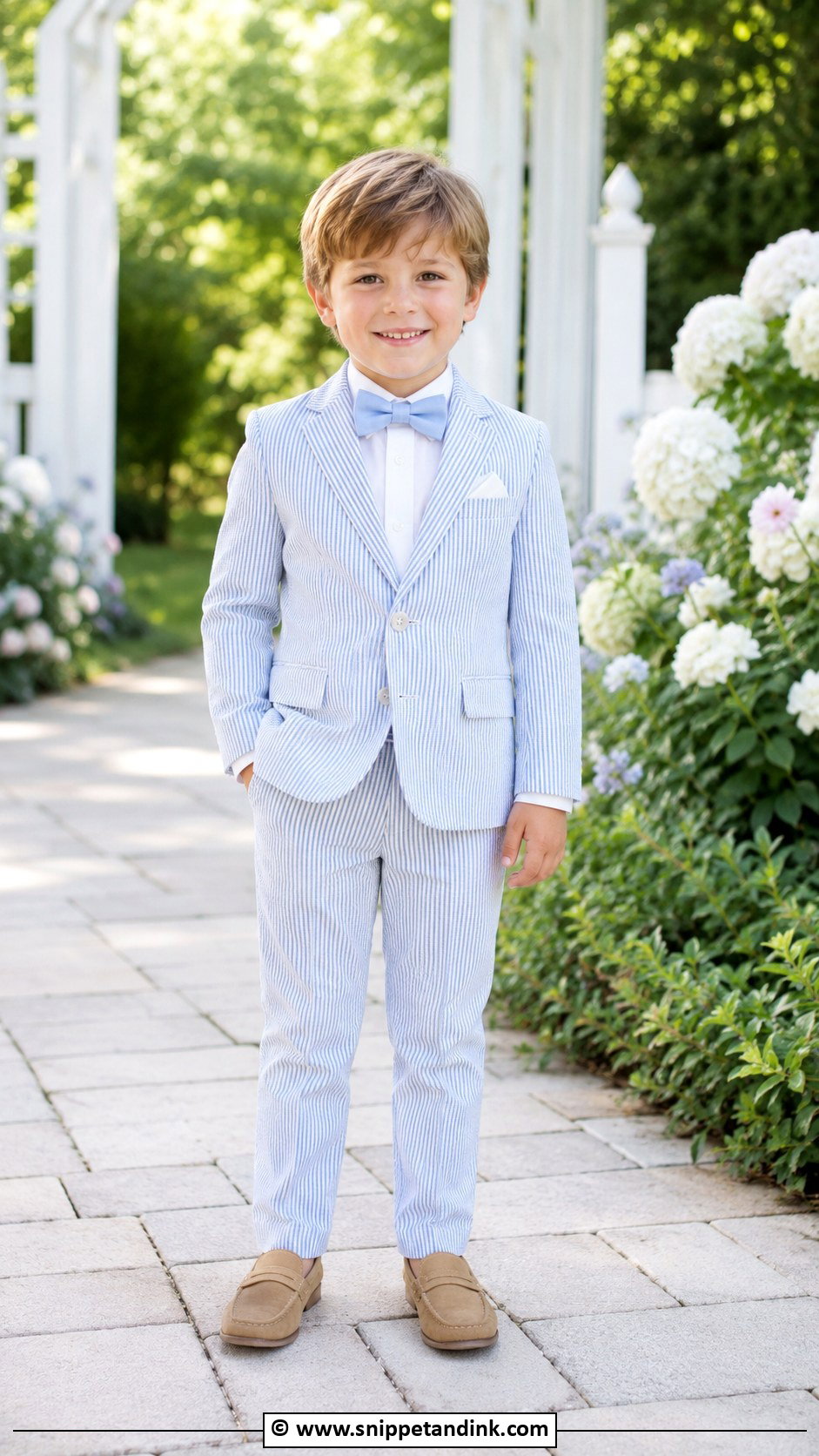 Seersucker Ring Bearer Outfit - Snippet and Ink - 35 Ring Bearer Outfit Ideas
