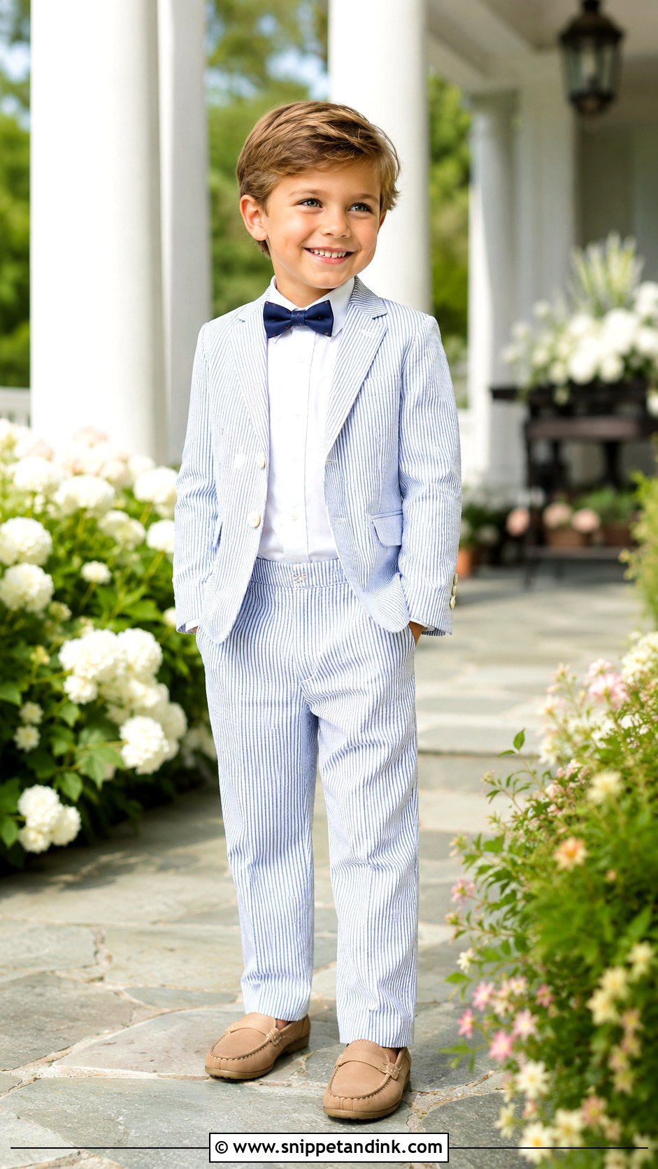 Seersucker Ring Boy Outfit - Snippet and Ink - 25 Ring Boy Outfits
