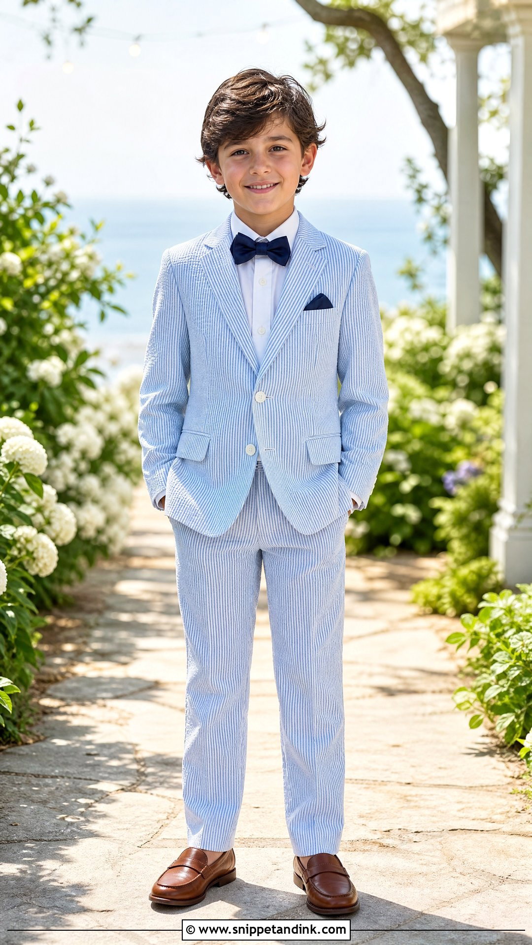 Seersucker Suit Wedding Outfit - Snippet and Ink - 25 Boys Outfits for Wedding