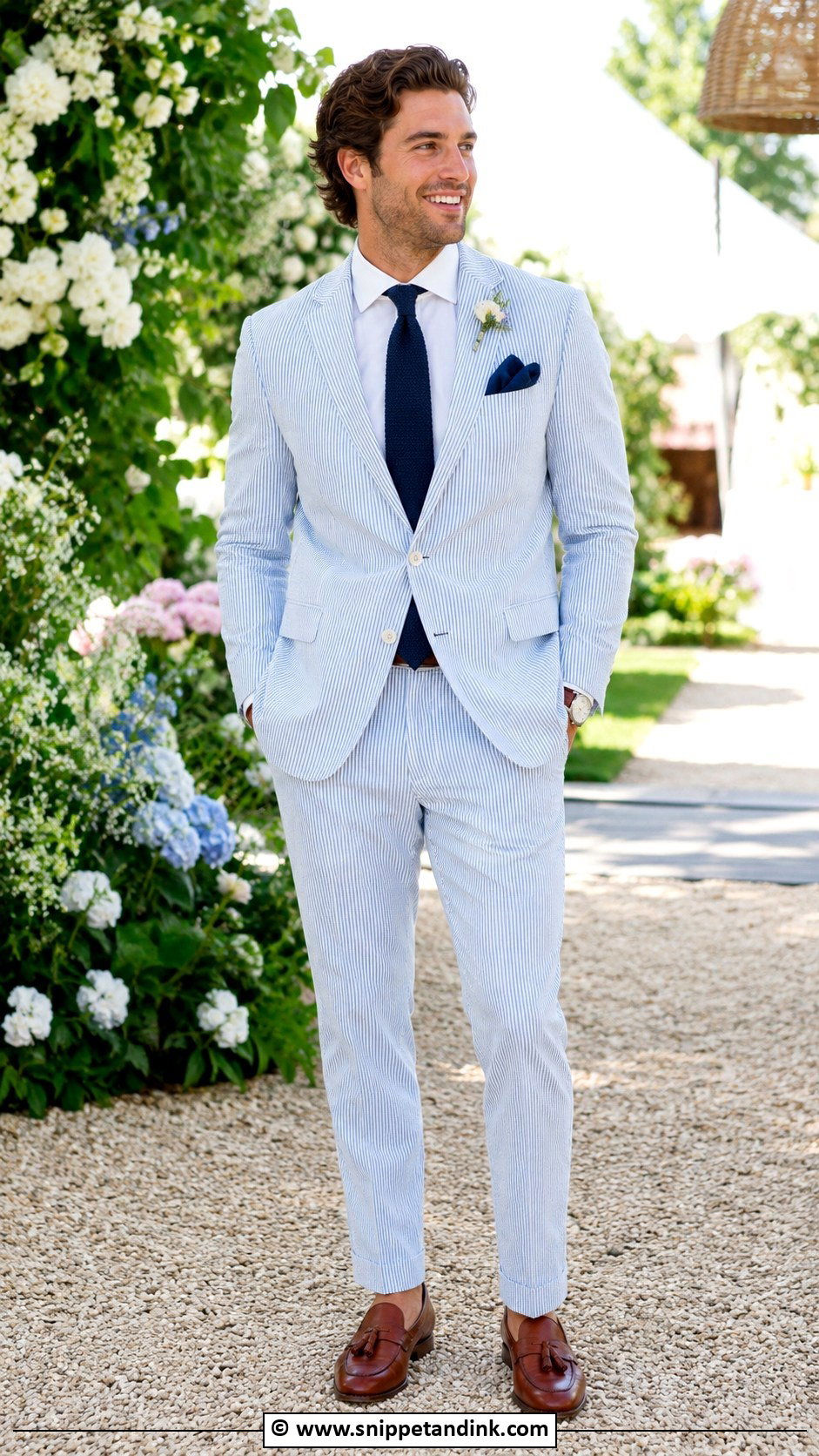 Seersucker Wedding Suit - Snippet and Ink - 35 Wedding Suit Ideas