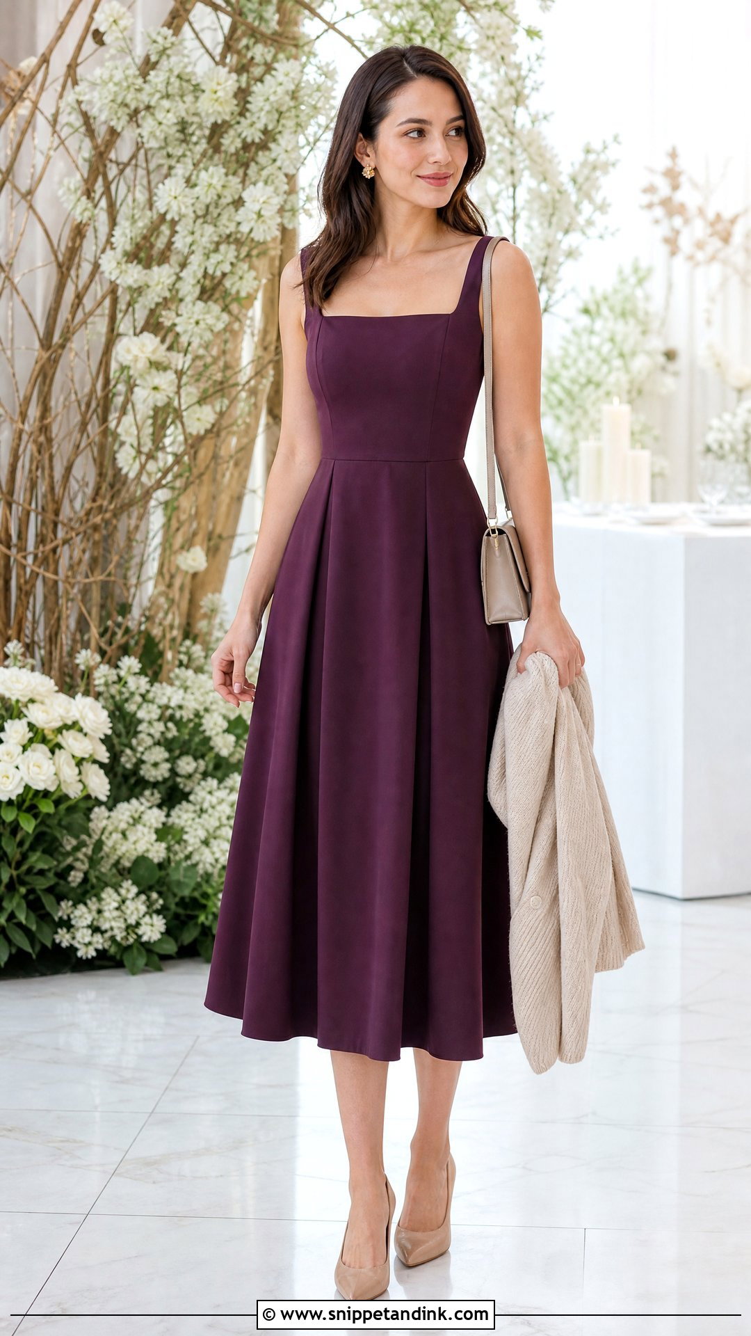 Semi Formal Fit And Flare Dress - Snippet and Ink - 20 Semi Formal Wedding Dress Ideas