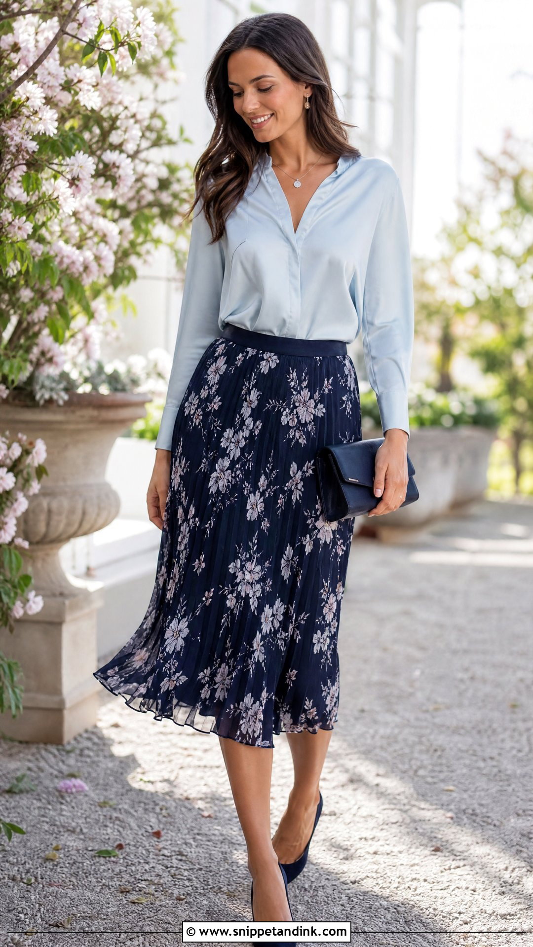 Semi Formal Midi Skirt And Blouse - Snippet and Ink - 20 Semi Formal Wedding Dress Ideas