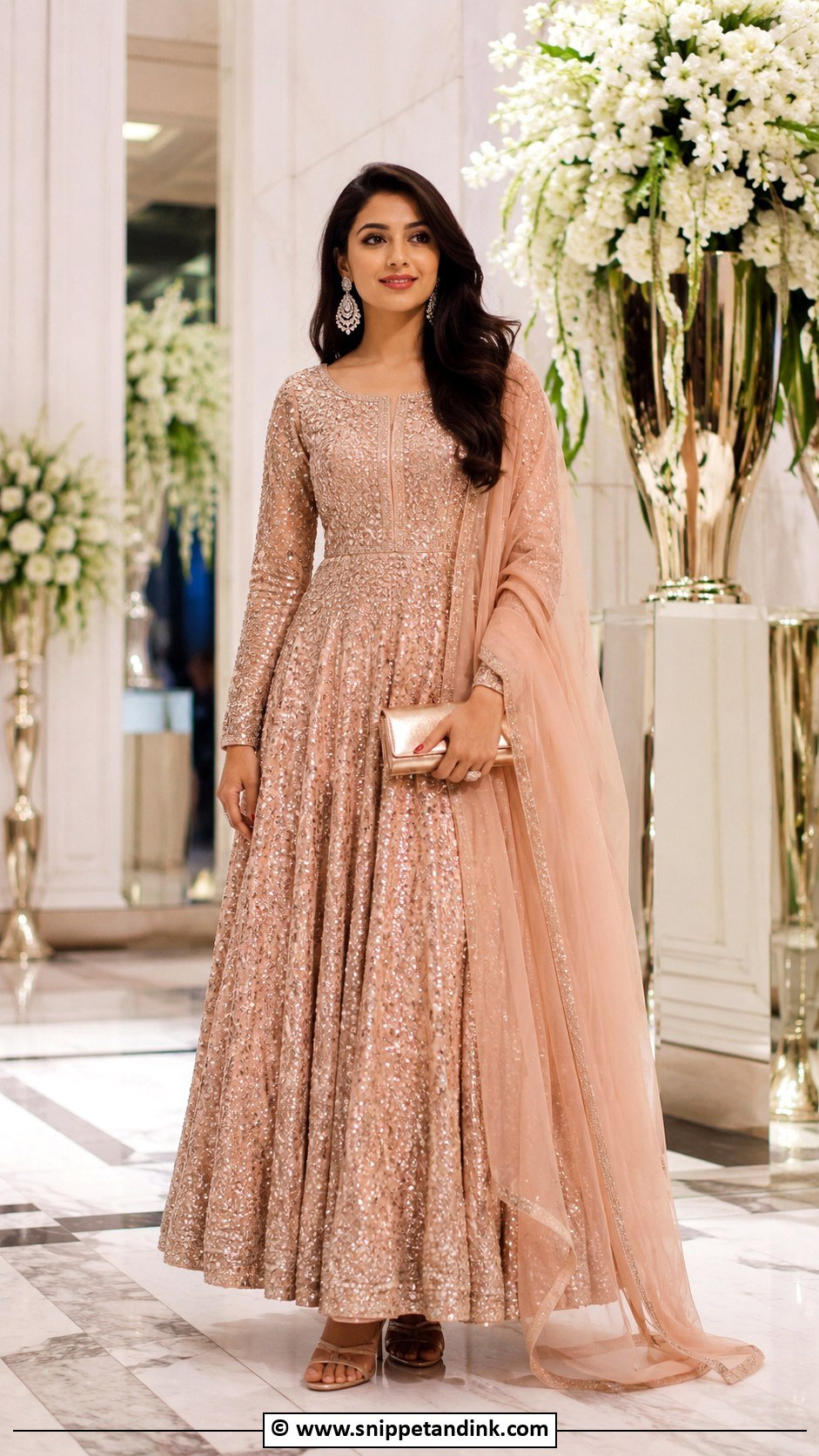Sequin Anarkali Dress for Wedding - Snippet and Ink - 30 Anarkali Dress for Wedding Ideas